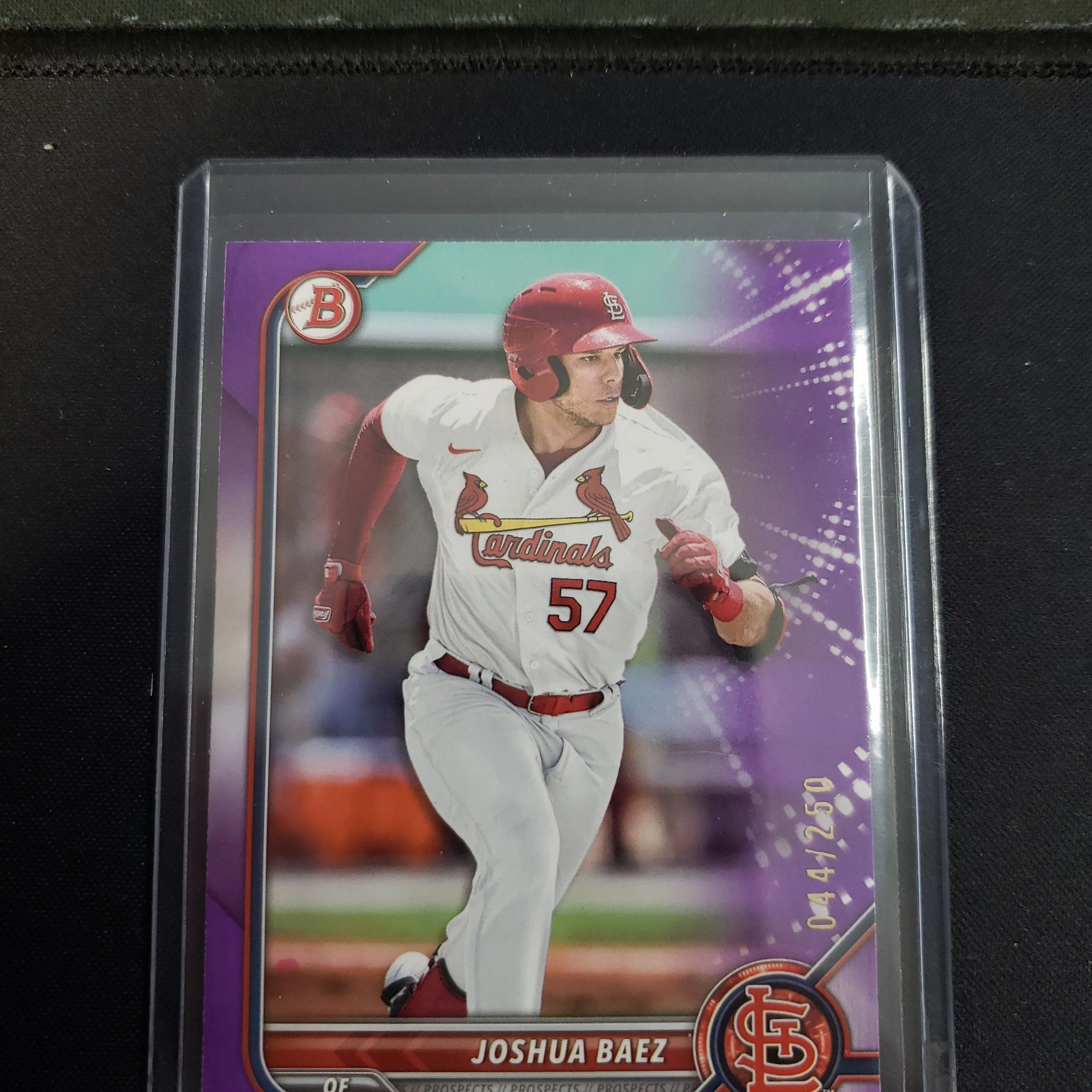 Product image for 2022 bowman Joshua Baez purple/ 250 STL