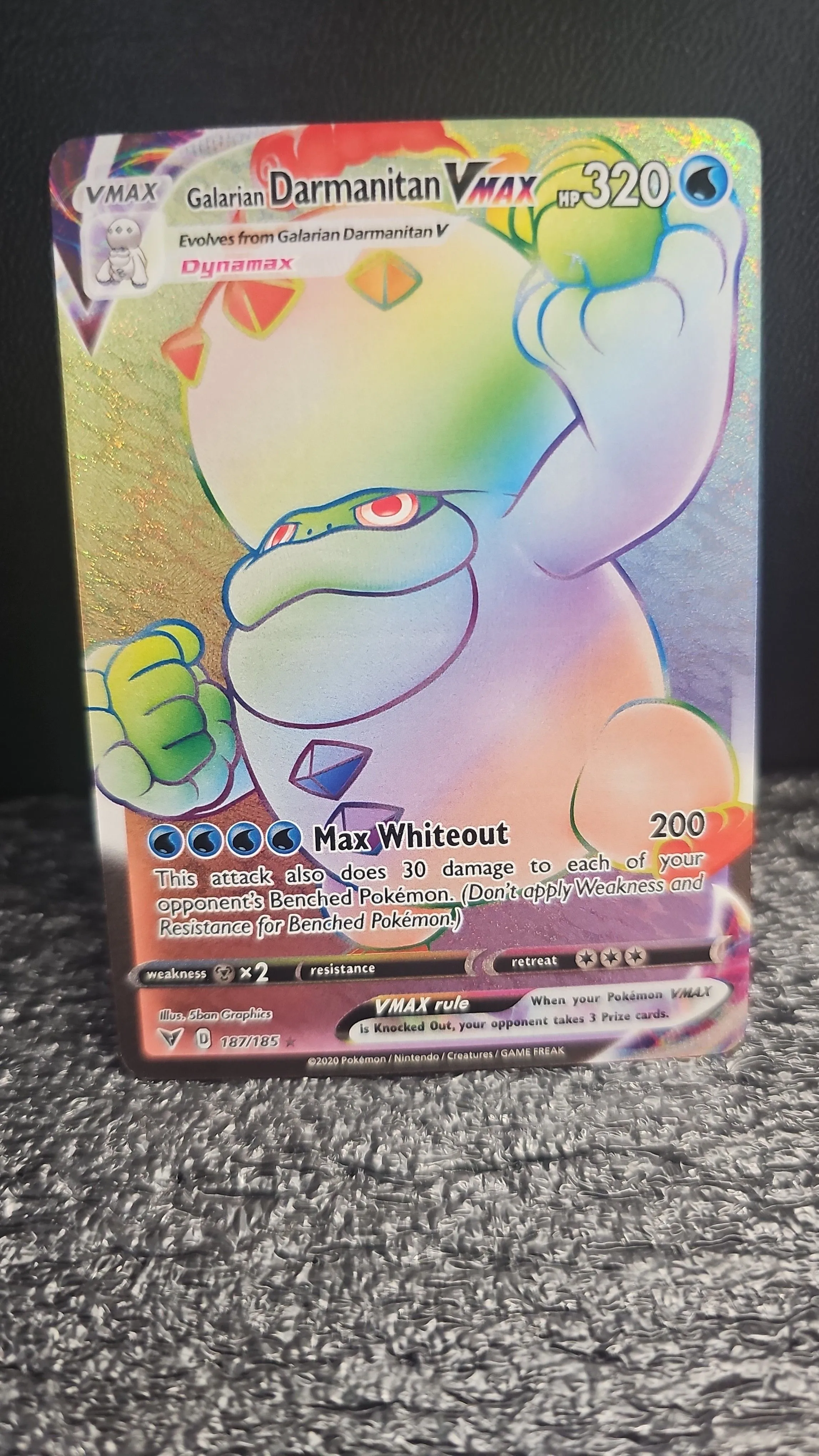 Product image for Galarian Darmanitan VMAX (Secret) - SWSH04: Vivid Voltage (SWSH04)
