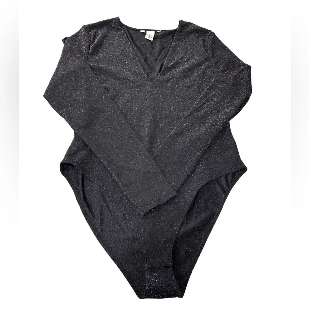 Product image for NWOT H&M Black Sparkle Bodysuit