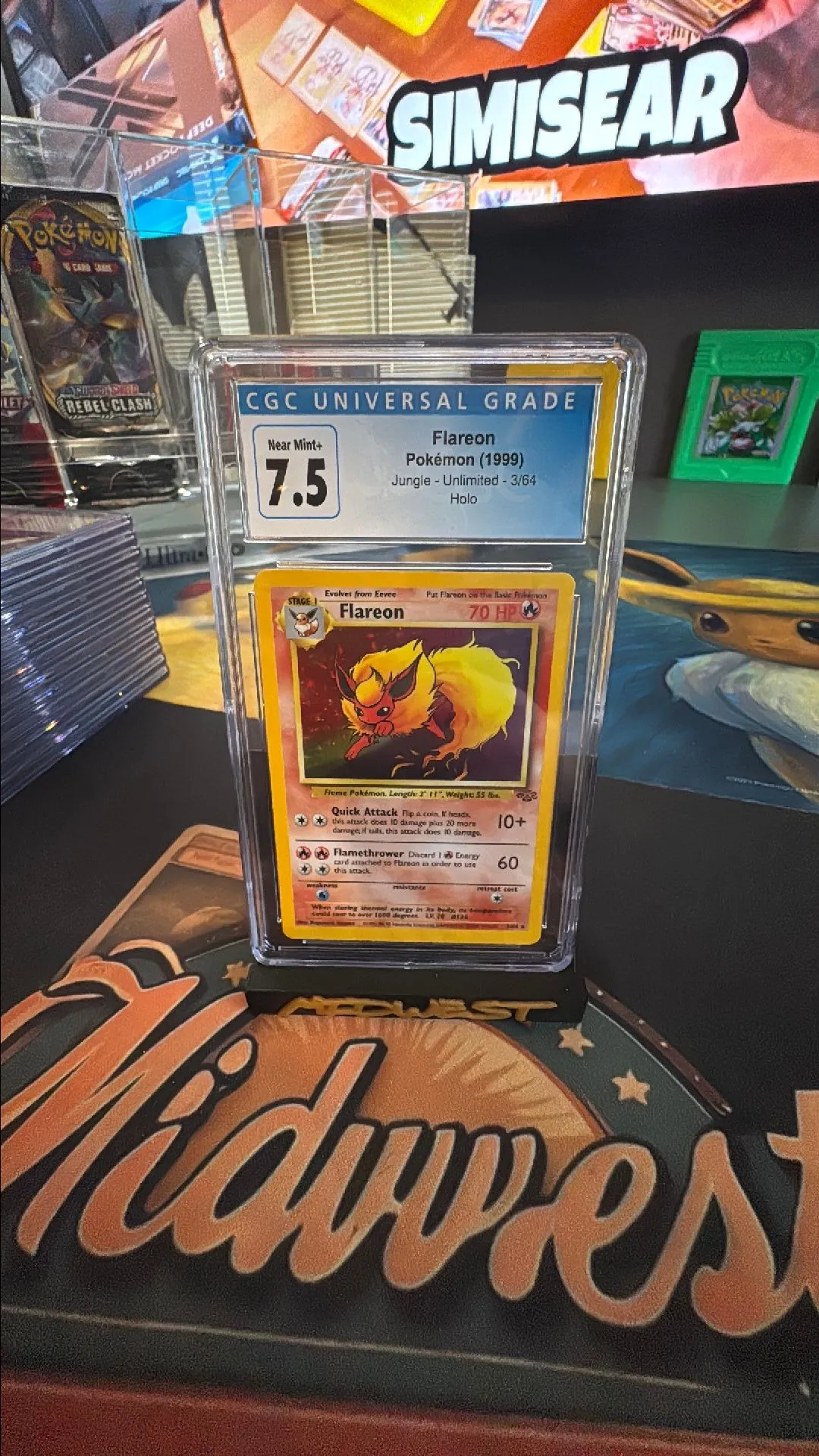 Product image for CGC 7.5 Flareon Jungle Unlimited Holo