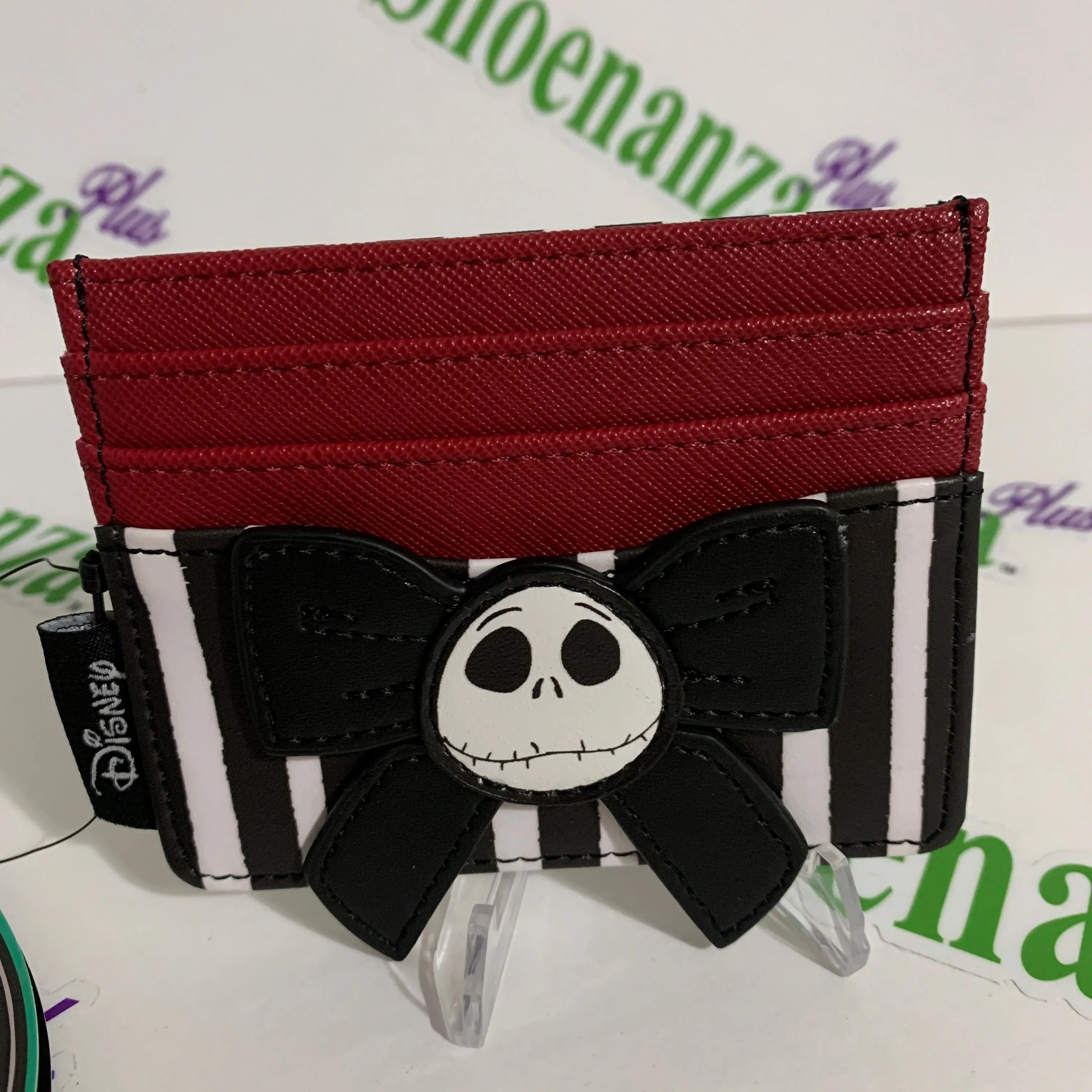 Product image for Loungefly Cardholder Nightmare Before Christmas Jack Wreath Bow Card Holder