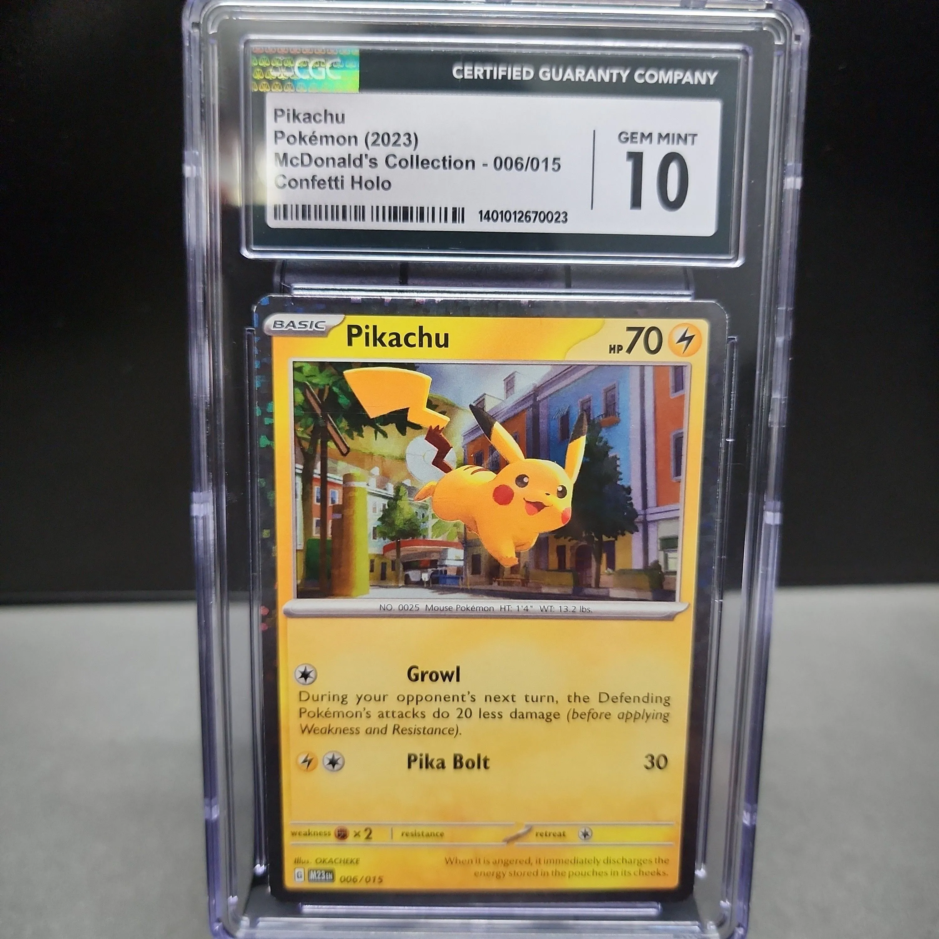 2023 McDonald's Collection Pikachu Confetti Holo CGC 10  Whatnot: Shop,  Sell, Connect