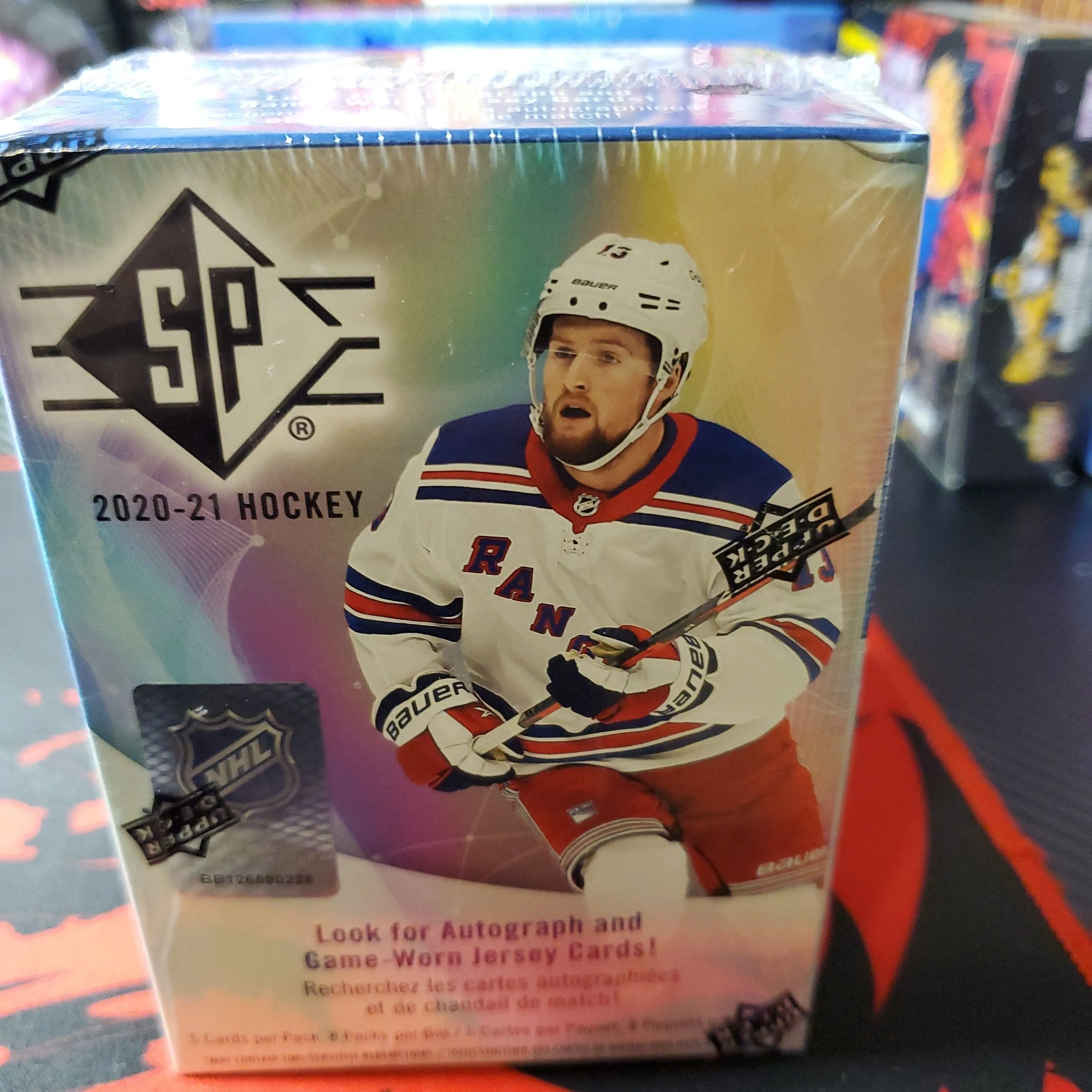 Product image for 2020-21 upper deck sp hockey with random coin
