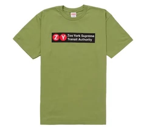 Product image for Supreme x Zooyork Transit Tee Olive - size S, M, L, XL, XXL