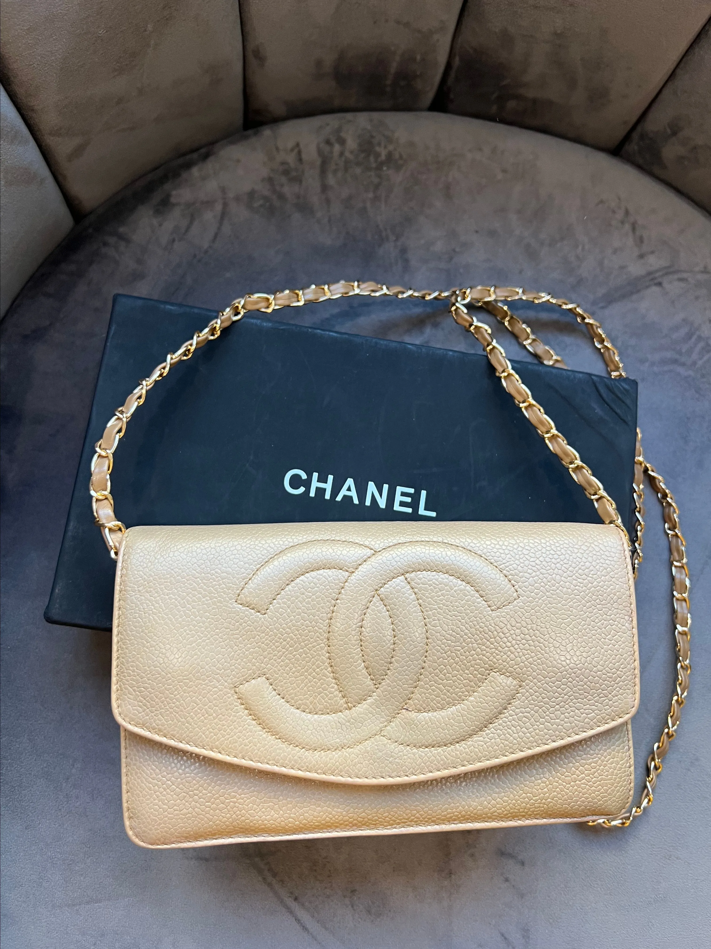 Product image for Chanel 24k gold HW caviar timeless CC clutch