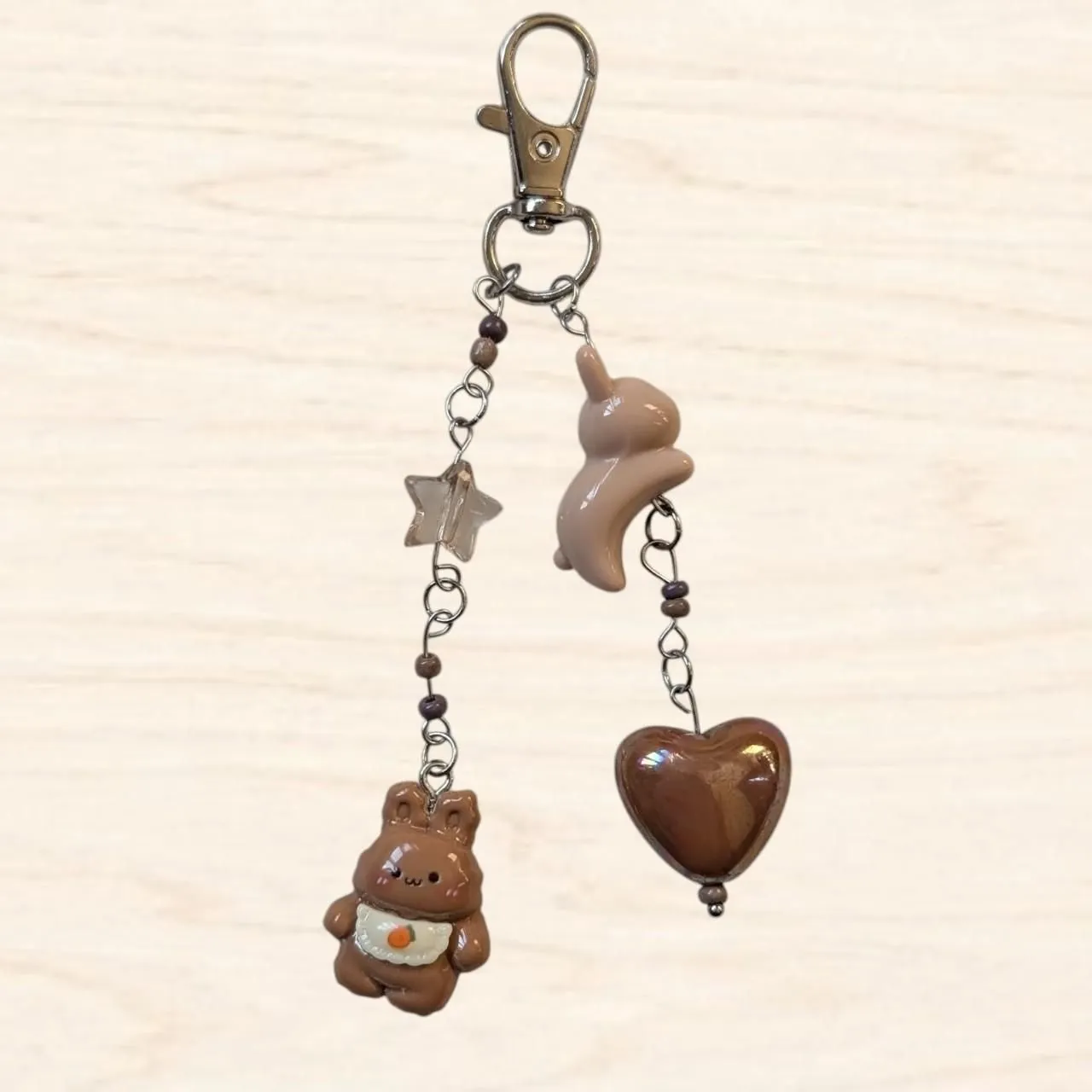 Product image for Mocha Babies Handmade Keychain Bag Charm - Bunbun 🐰