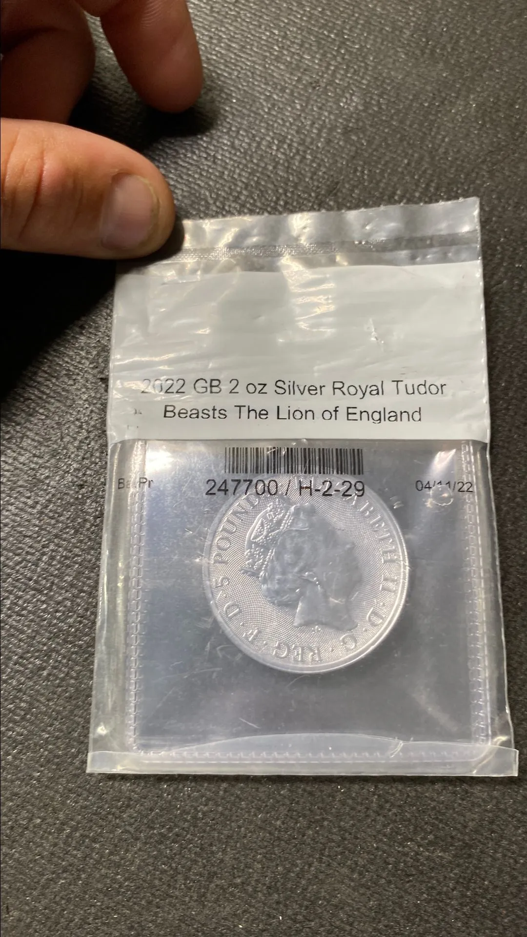 Product image for 2022 queens beast 2oz lion of England