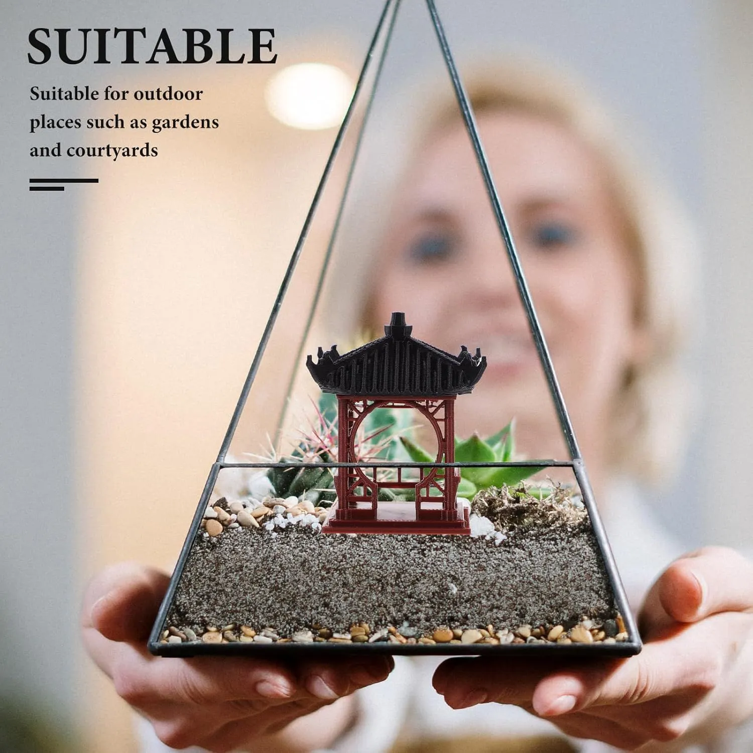 Product image for #22 Ciieeo Mini Pagoda Statue Fish Tank Decorations Aquarium Decoration 