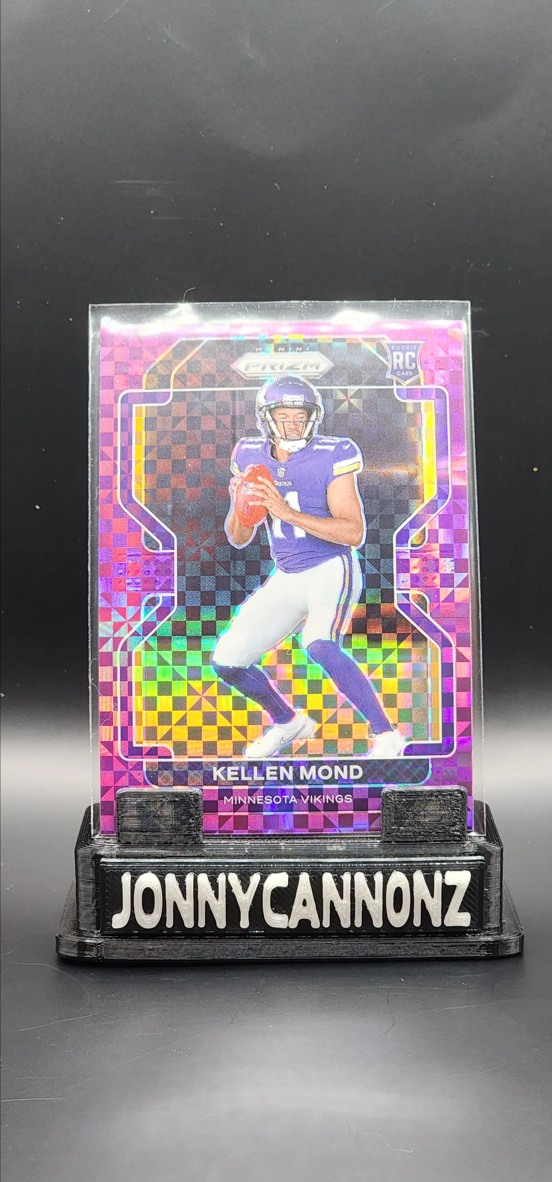 Product image for Kellen Mond - Minnesota Vikings "RC" 2021 - Prizm - Purple Power - Numbered 12/49