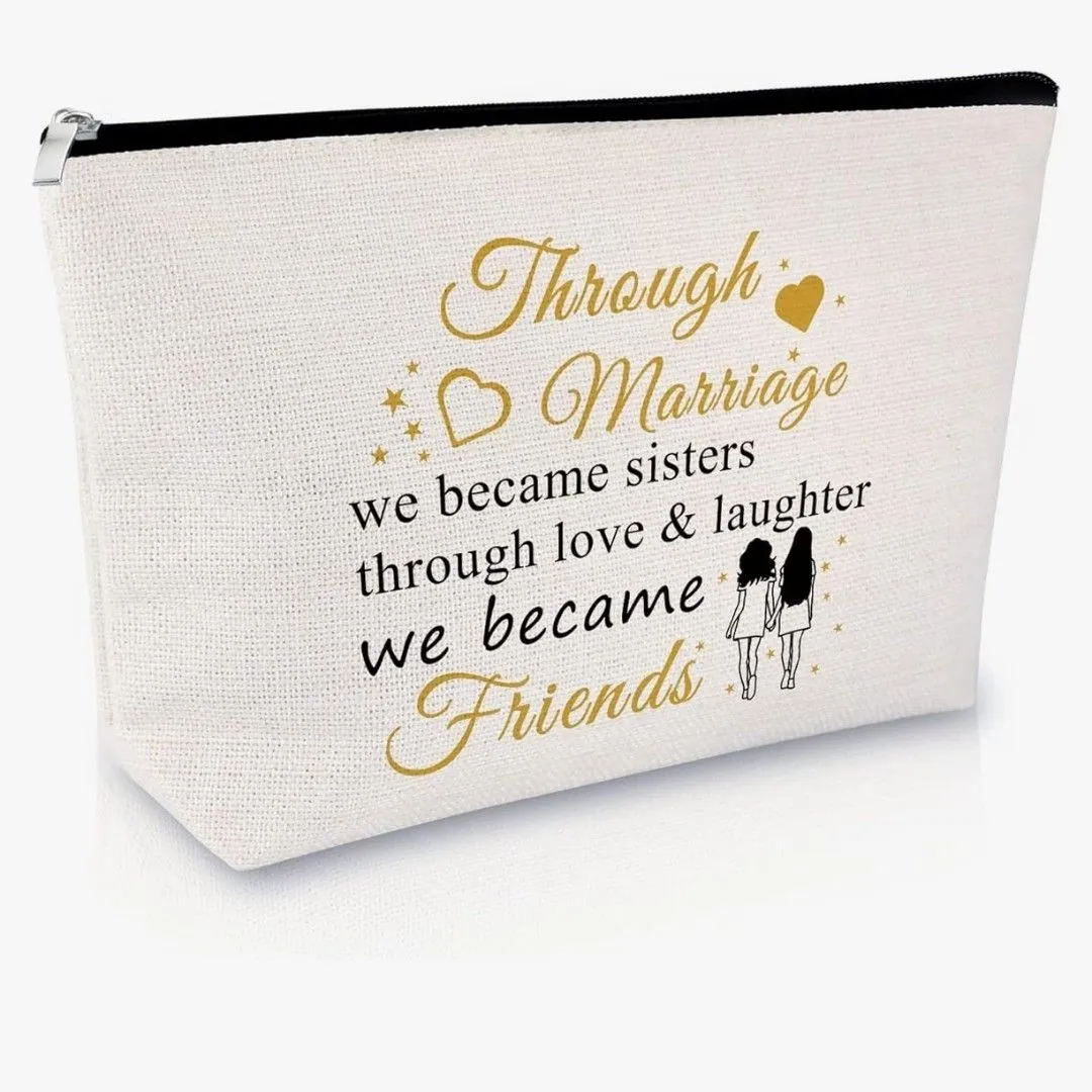 Product image for Sister in Law Gift Makeup Bag Sister Gift from Sister Best Friends Birthday Gift Cosmetic Bag Friend