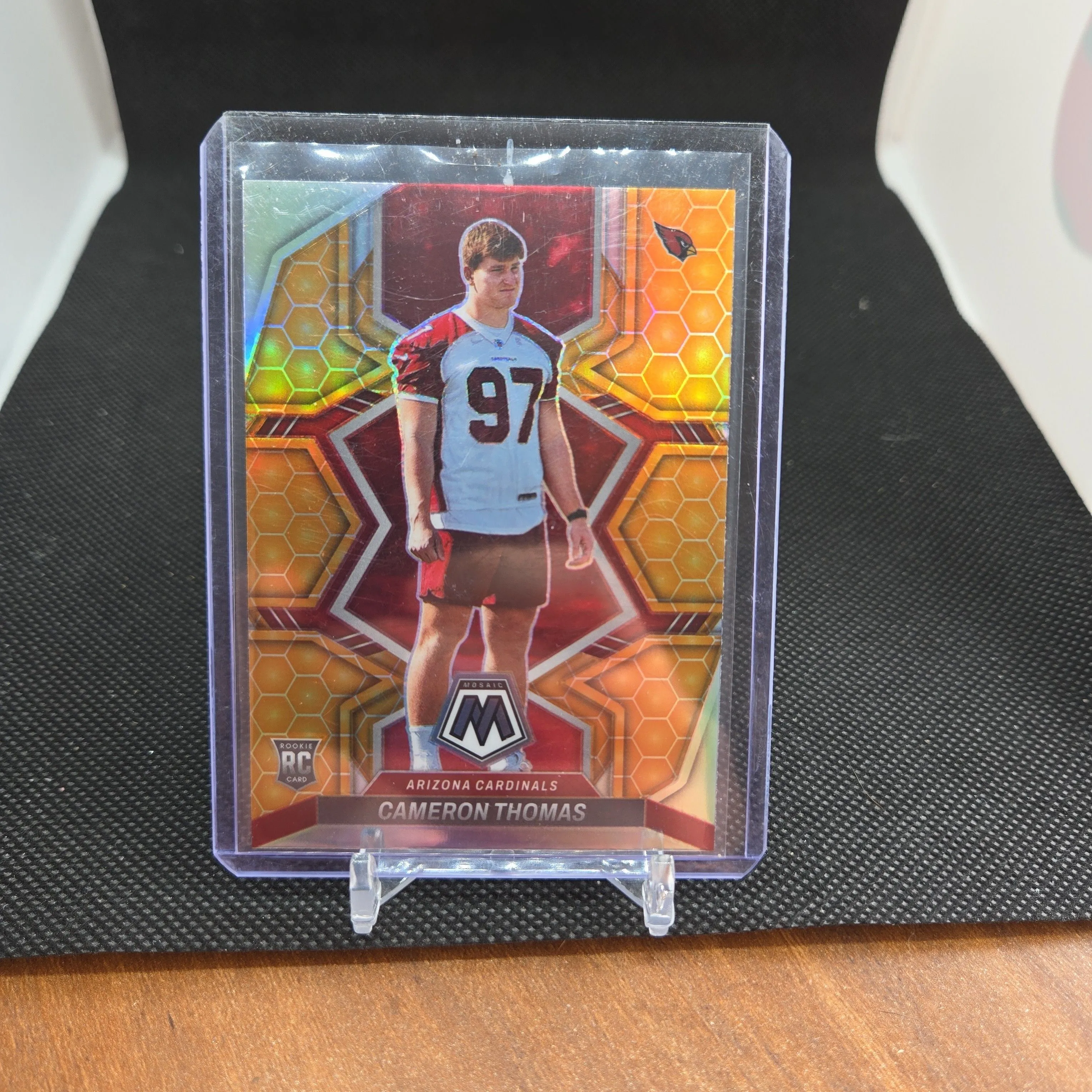Product image for 2022 Mosaic Cameron Thomas Honeycomb Cardinals Rookie