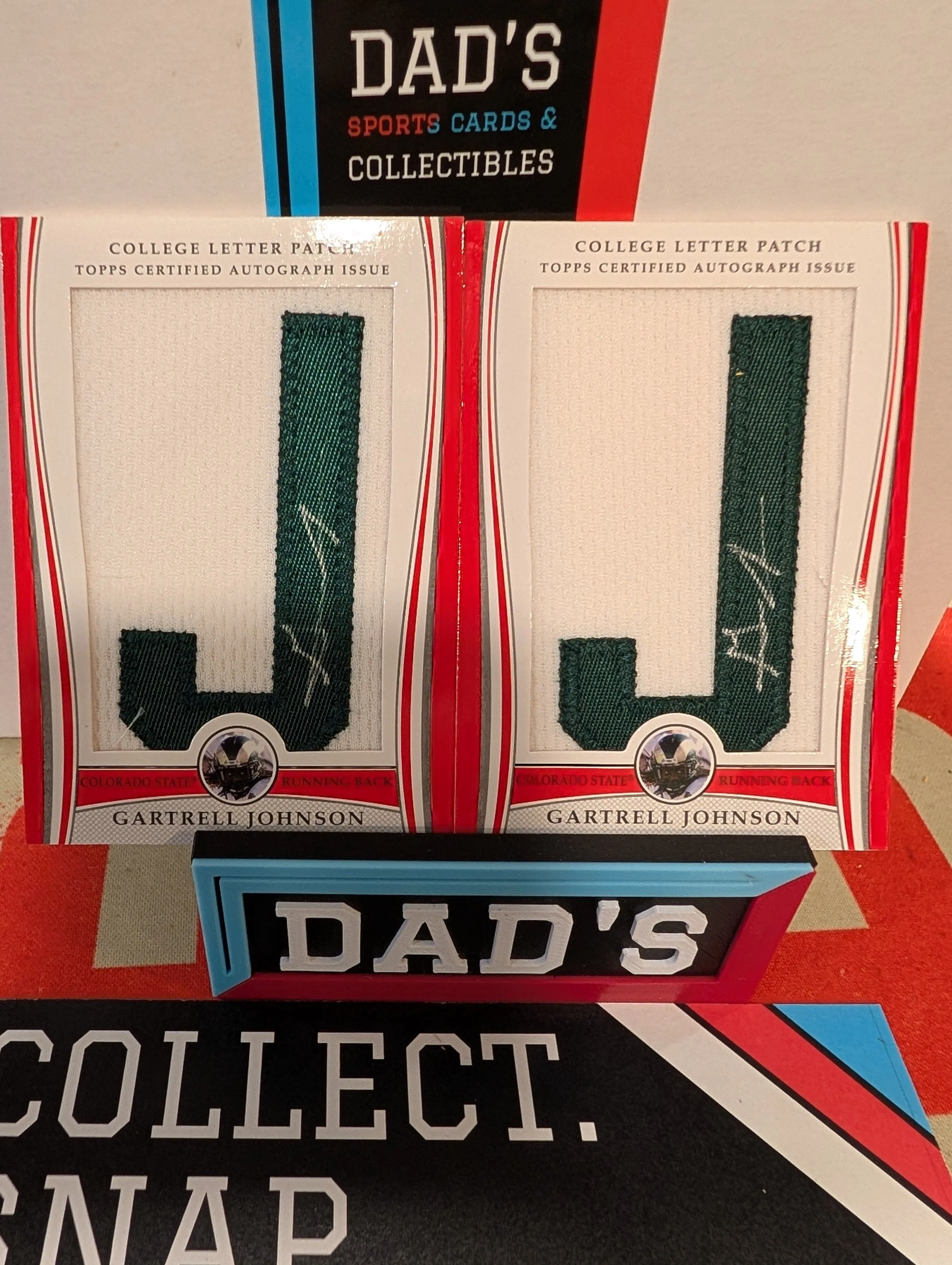 Product image for Set of (2) 2009 Topps Collegiate RPA Gartrell Johnson /135 