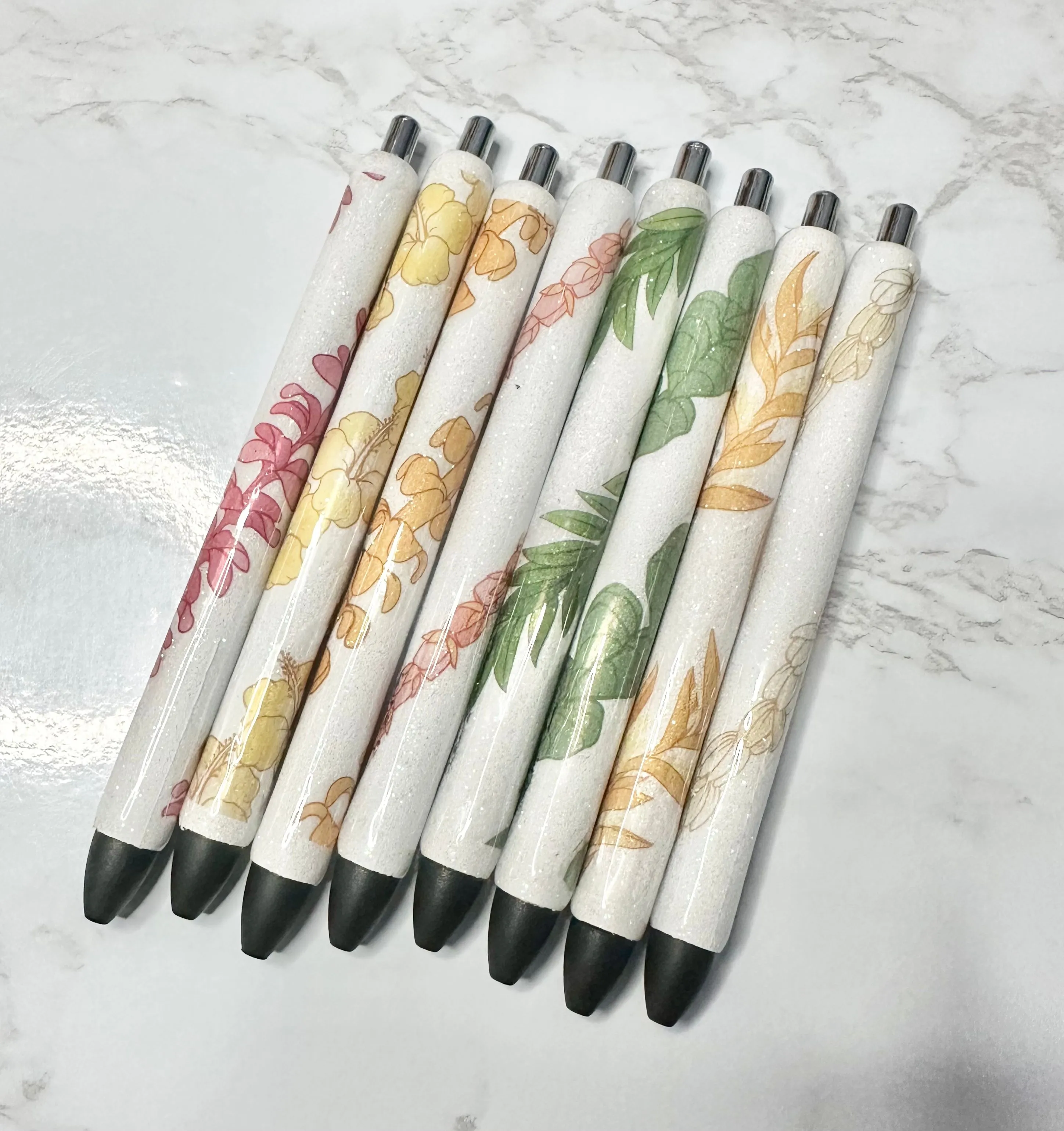 Product image for Tropical Lei Print Gel Pens