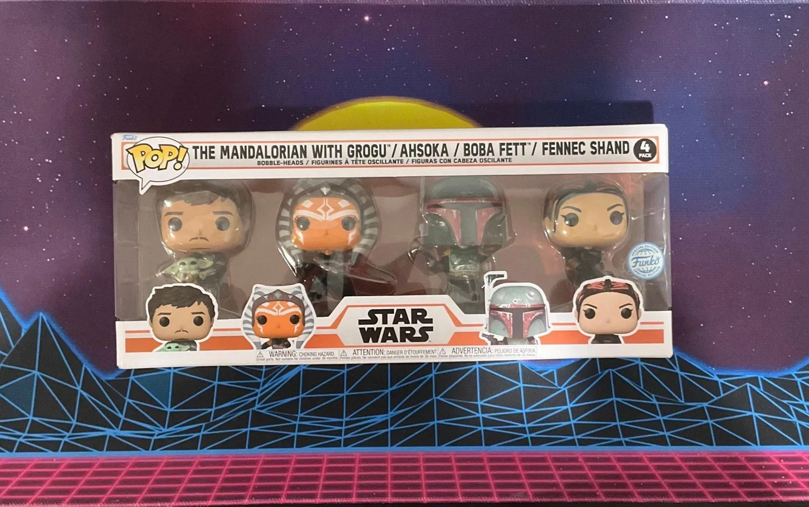 Product image for Funko Pop! Vinyl: Star Wars - The Mandalorian with Grogu / Ahsoka / Boba Fett /