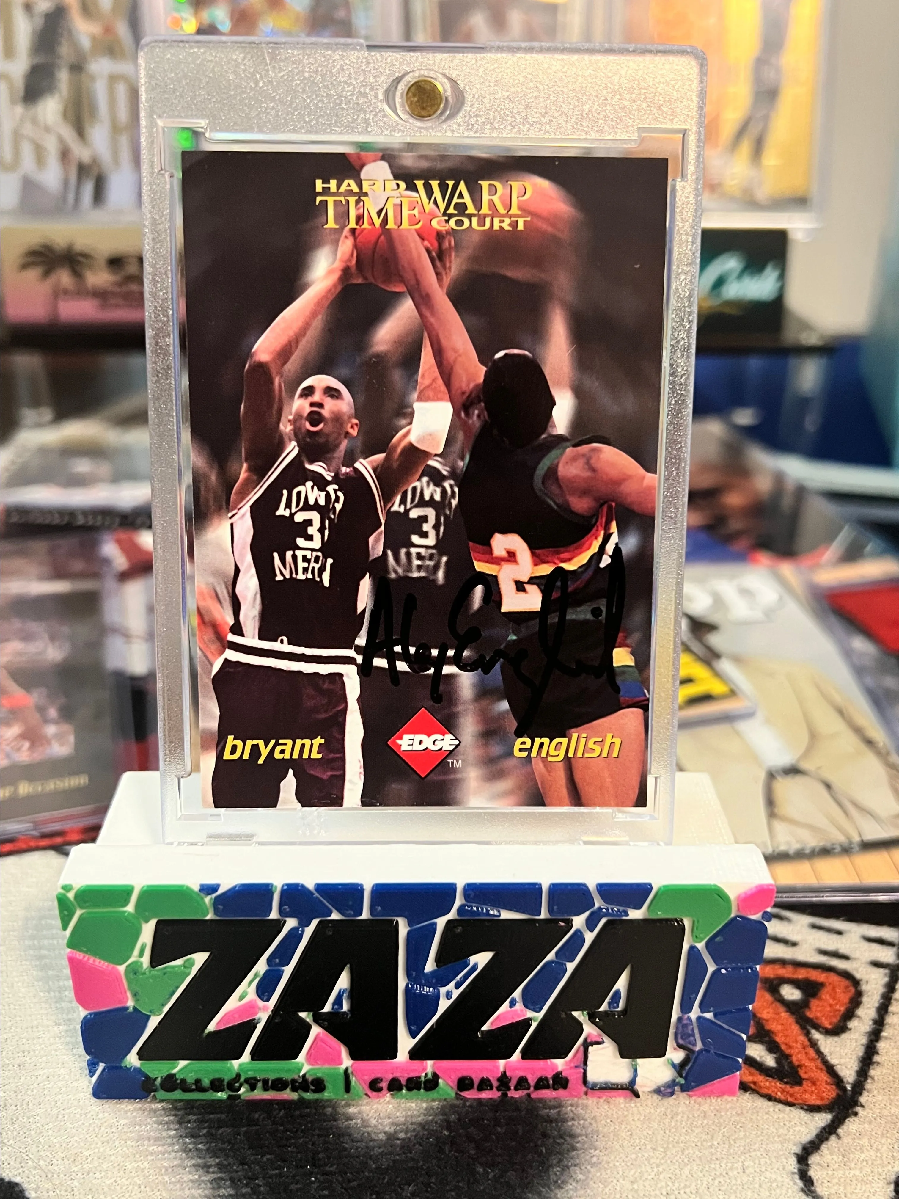 Product image for 1996 Collector's Edge Kobe Bryant Rookie Alex English Auto Time Warp # /1000💎