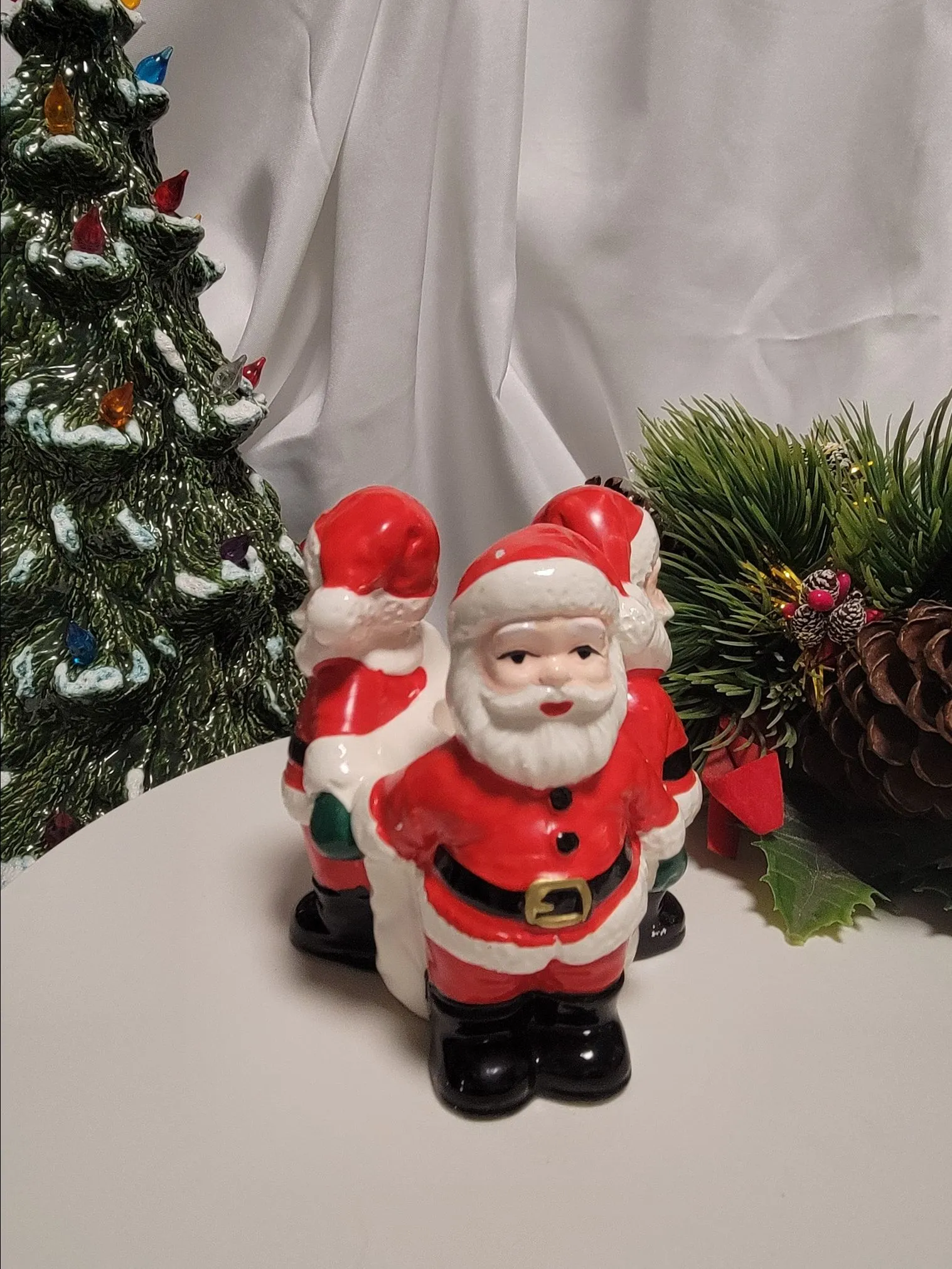 Product image for Vintage Santa Candle Holder