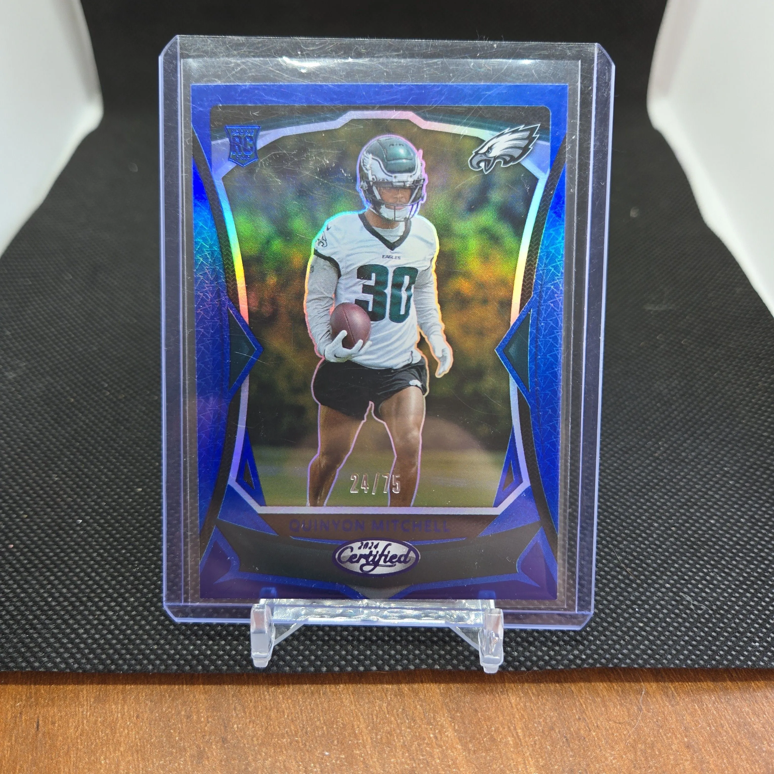 Product image for 2024 Certified Blue /75 Quinyon Mitchell Rookie Eagles