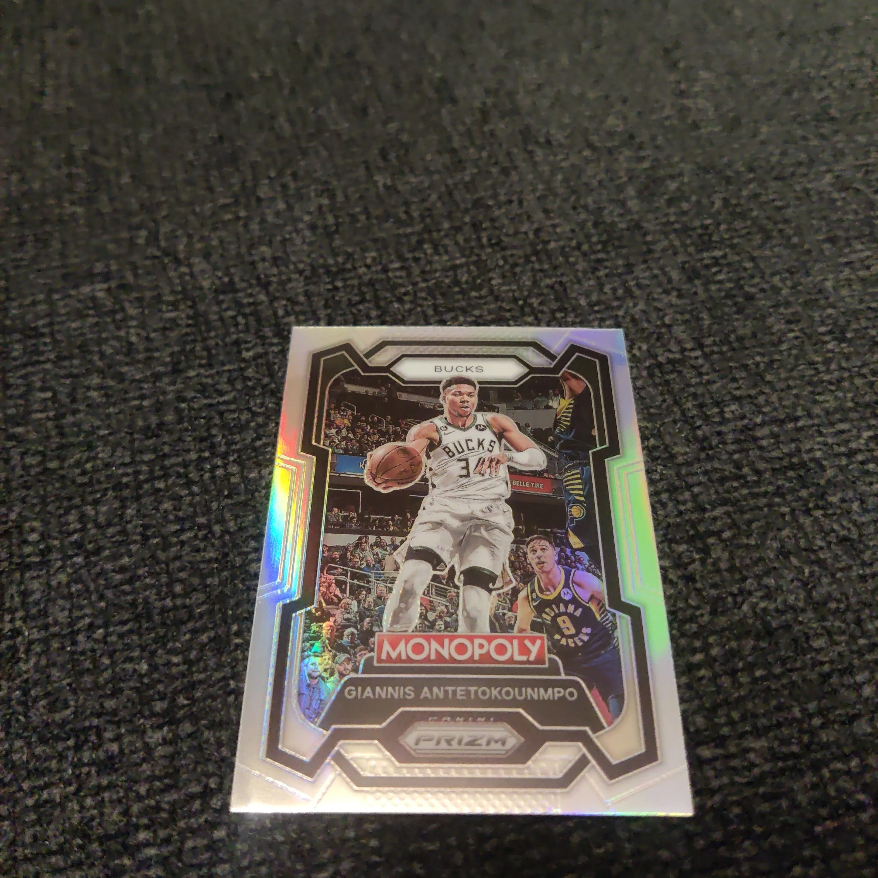 Product image for 2023 prizm Monopoly Giannis silver