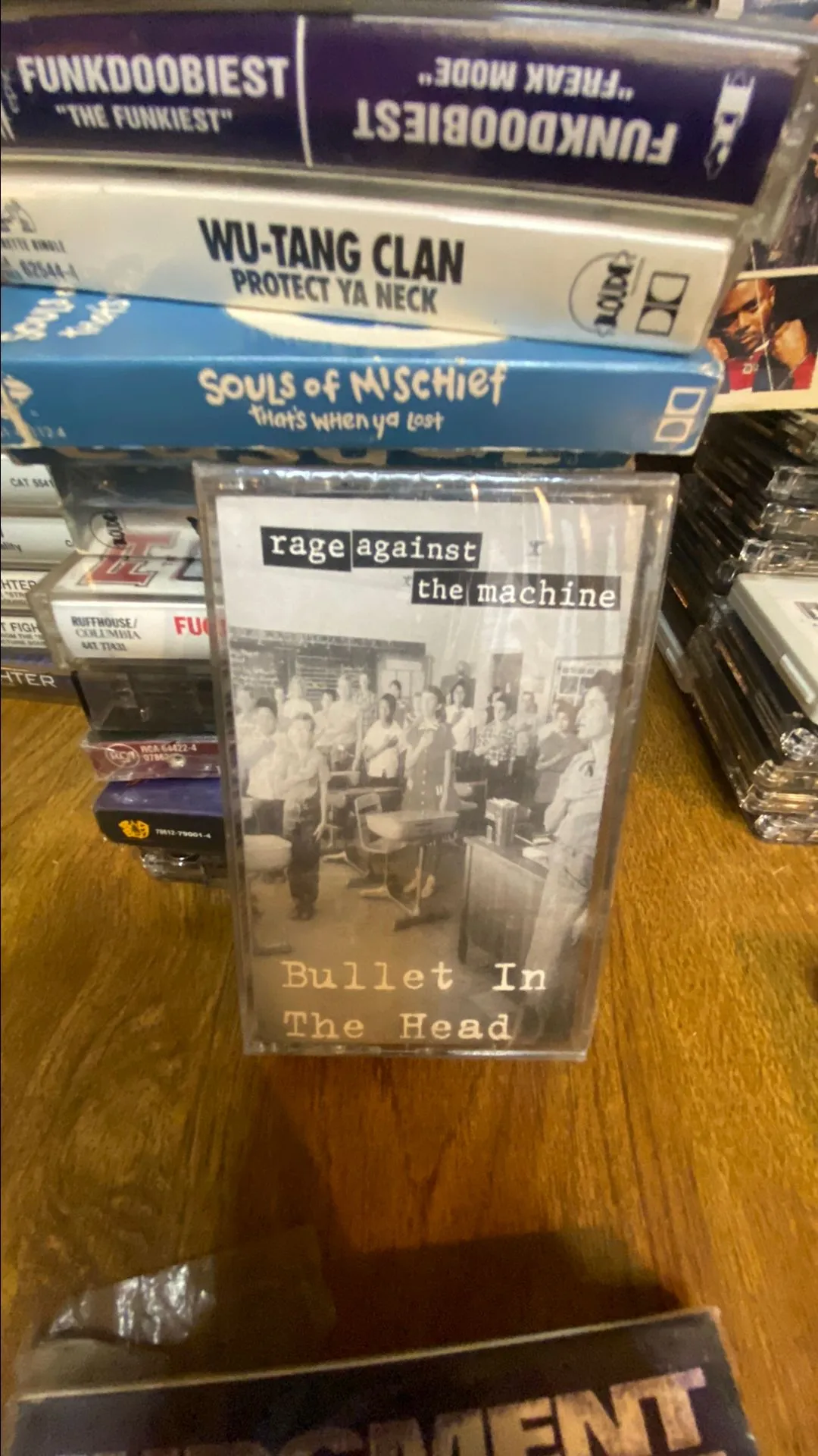 Product image for Rage against the machine bulletin the head cassette