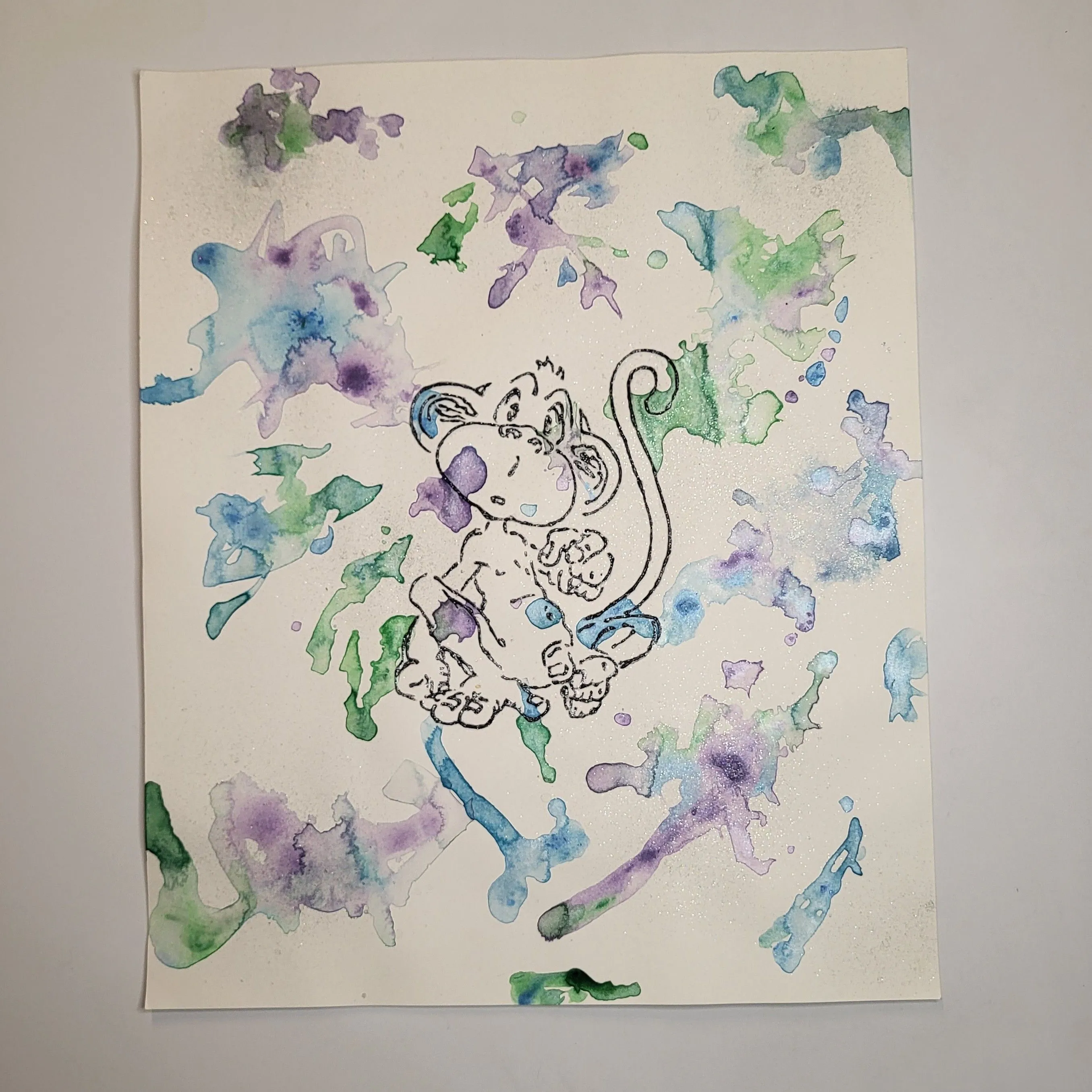 Product image for Monkey -Textured Poster