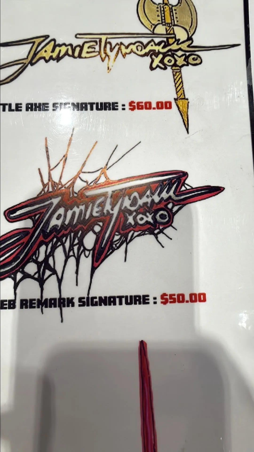 Product image for web remark signature