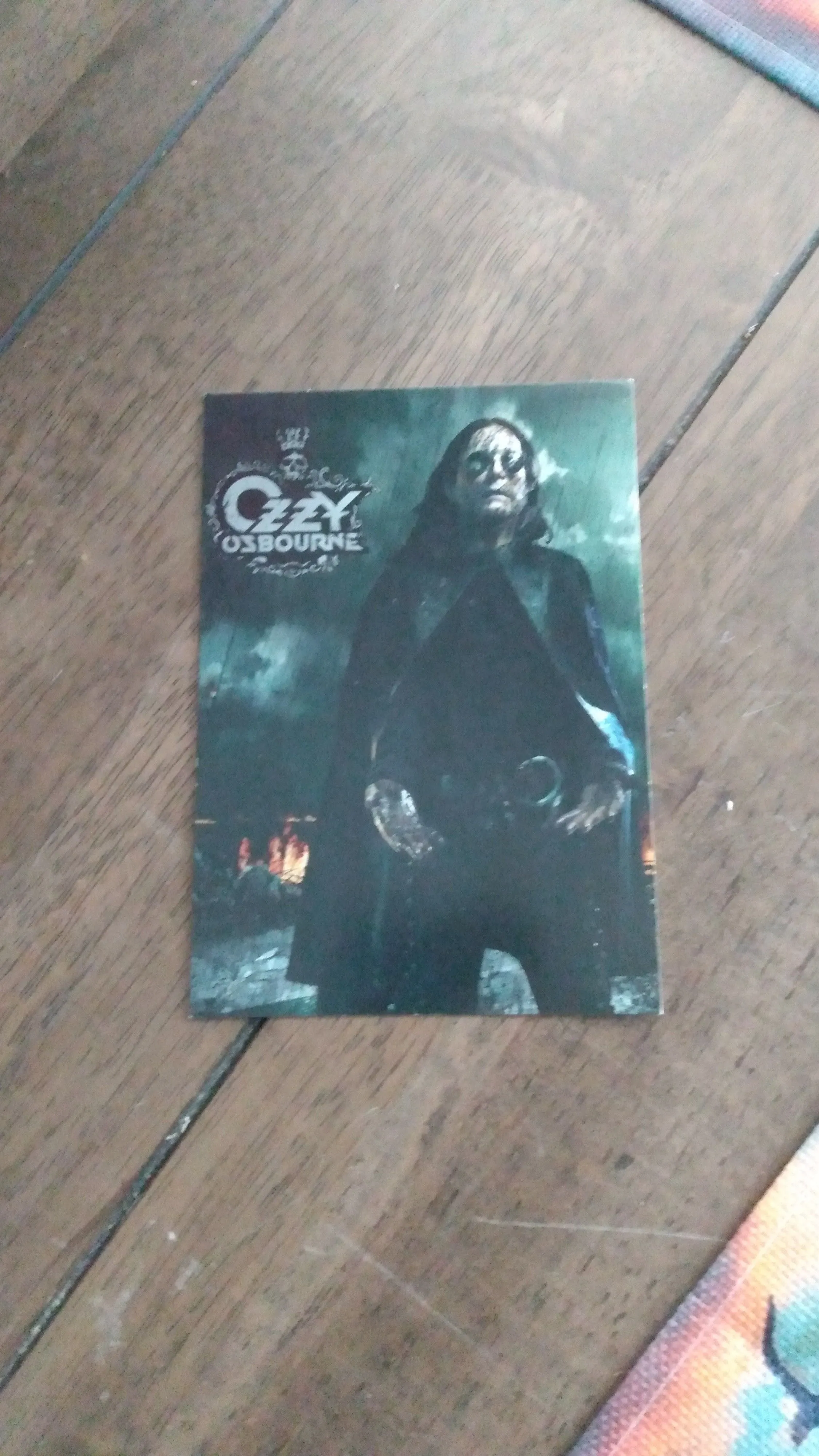 Product image for Ozzy Osbourne, promo 2 sided 4x6 postcard 2010 black rain 