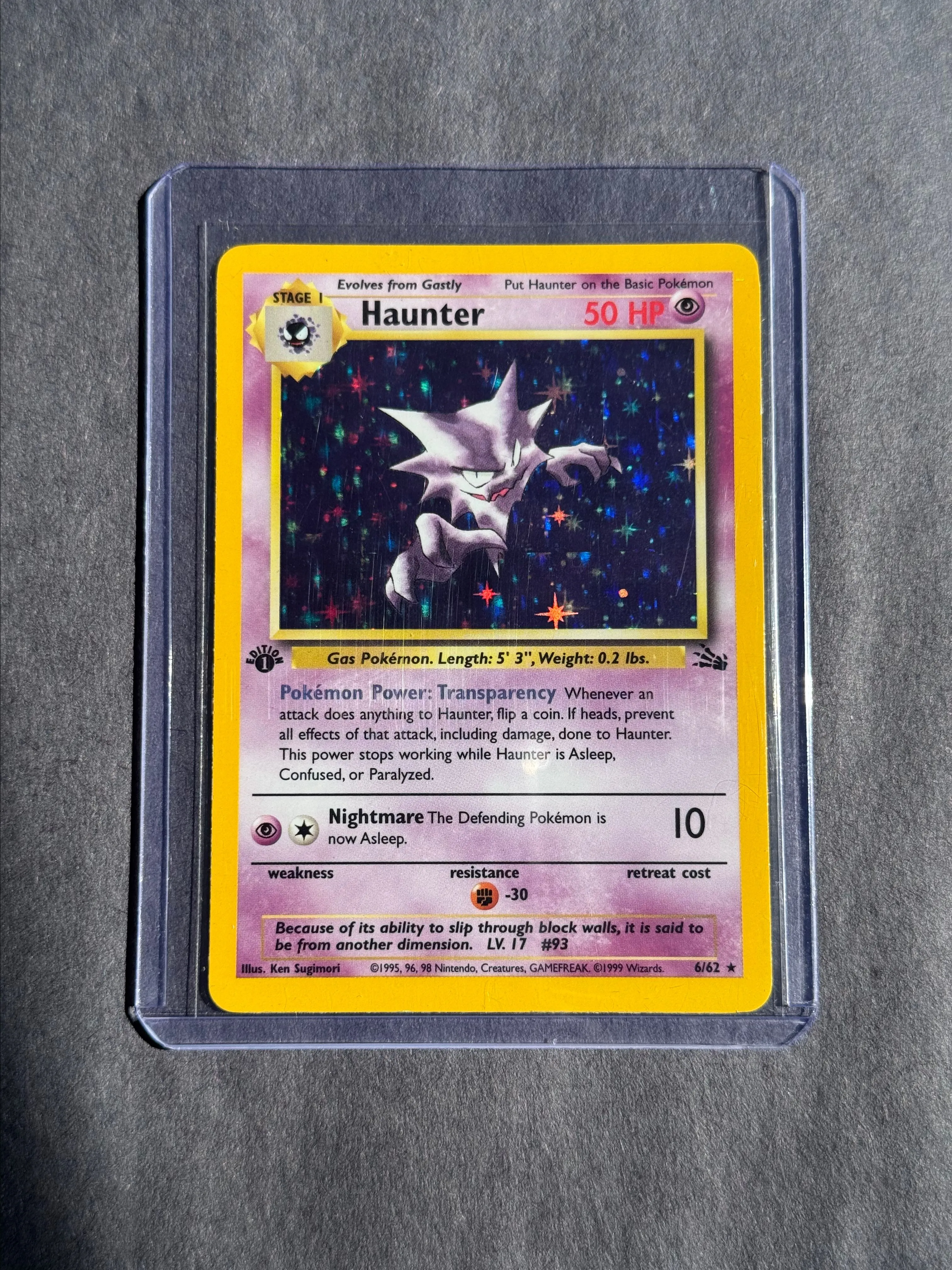 Haunter Holo 6/62 First Edition Fossil 1999 Lightly Played  Whatnot: Shop,  Sell, Connect