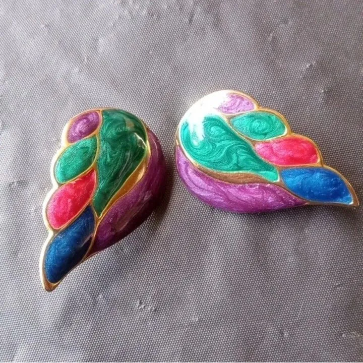 Product image for beautiful enamel earrings 