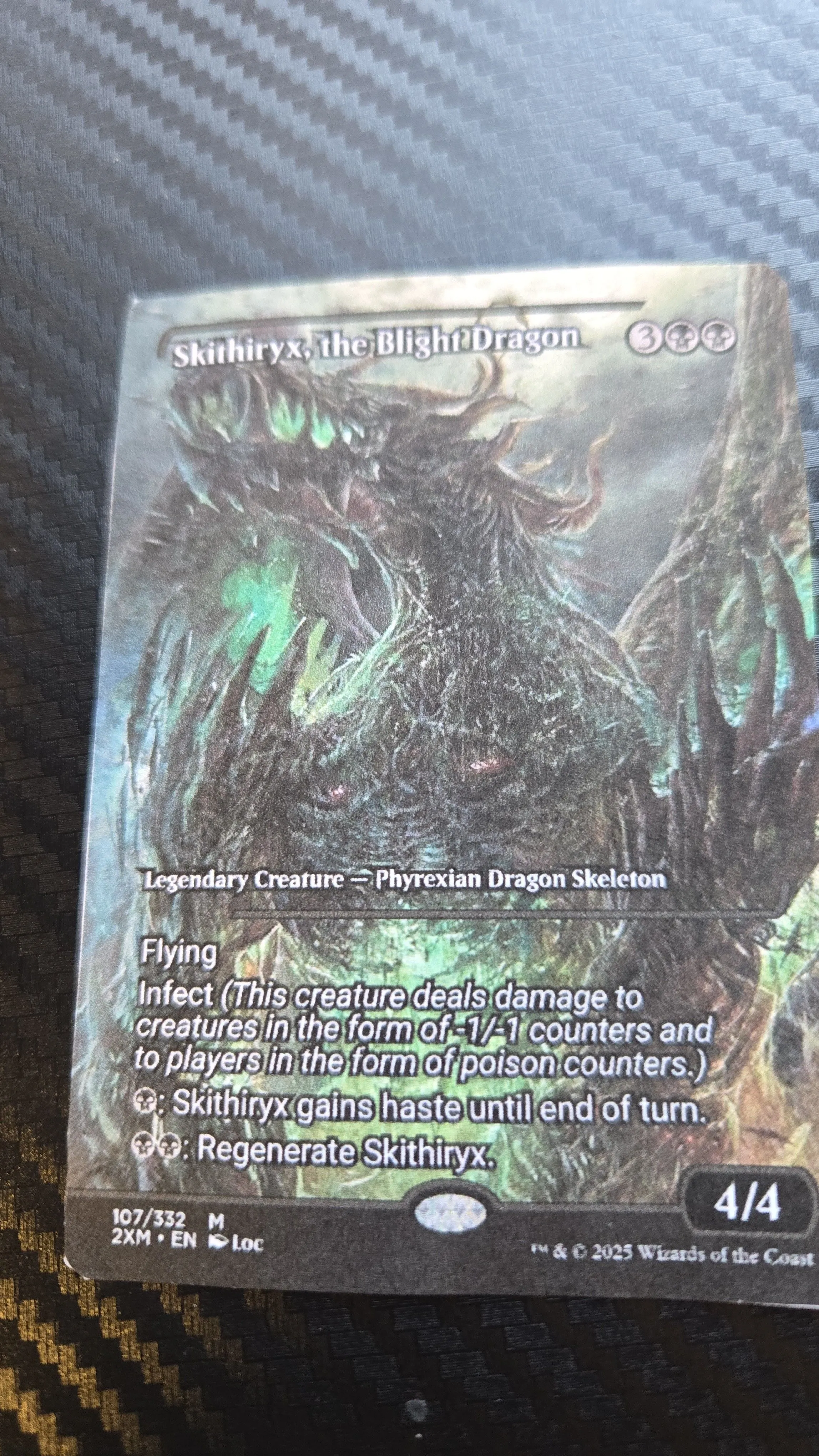Product image for mtg Custom Alter- Skirthiryx the Blight Dragon version 2 showcase 