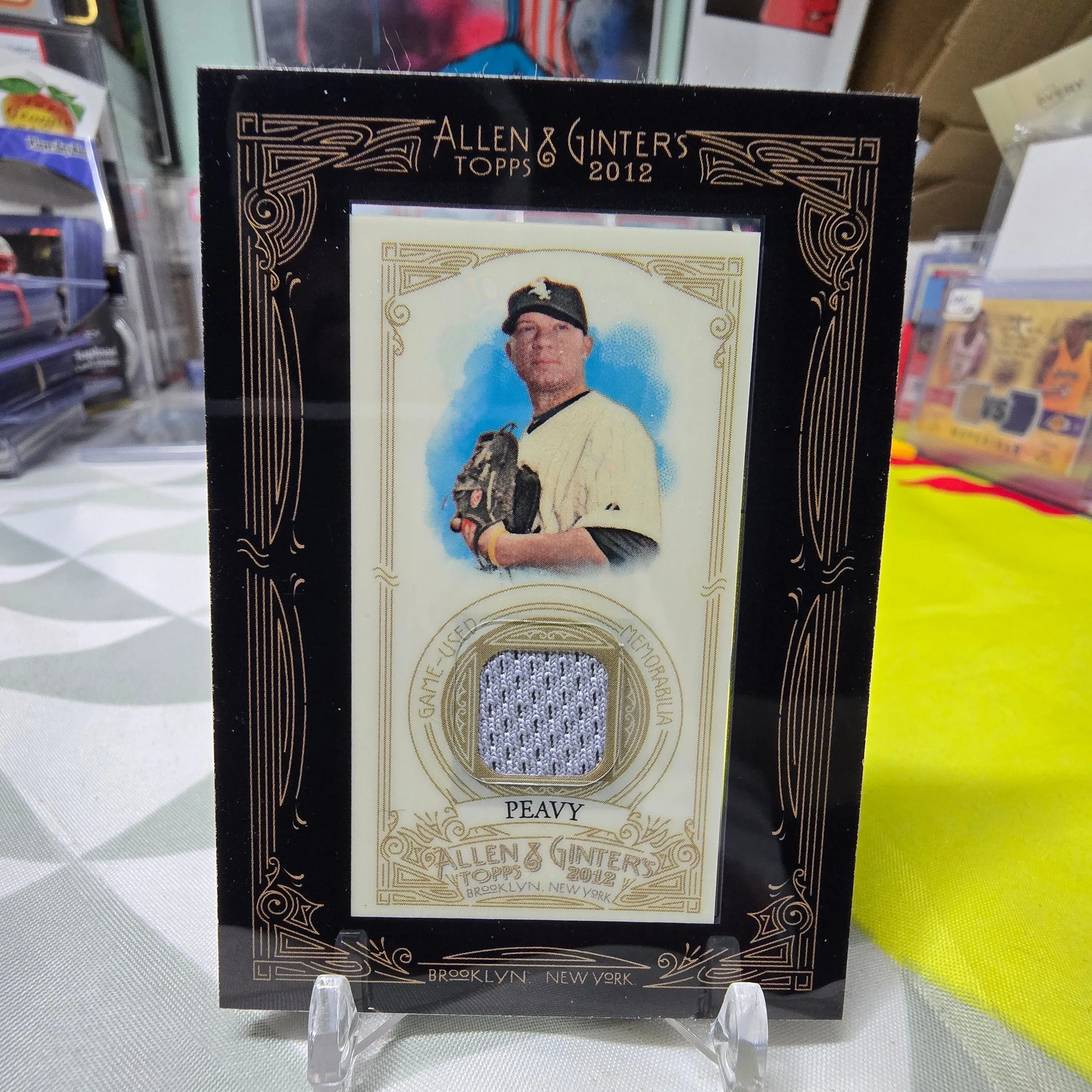 Product image for 2012 Topps Allen Ginters Framed Mini Relics Jake Peavy #AGR-JPE White Sox Patch