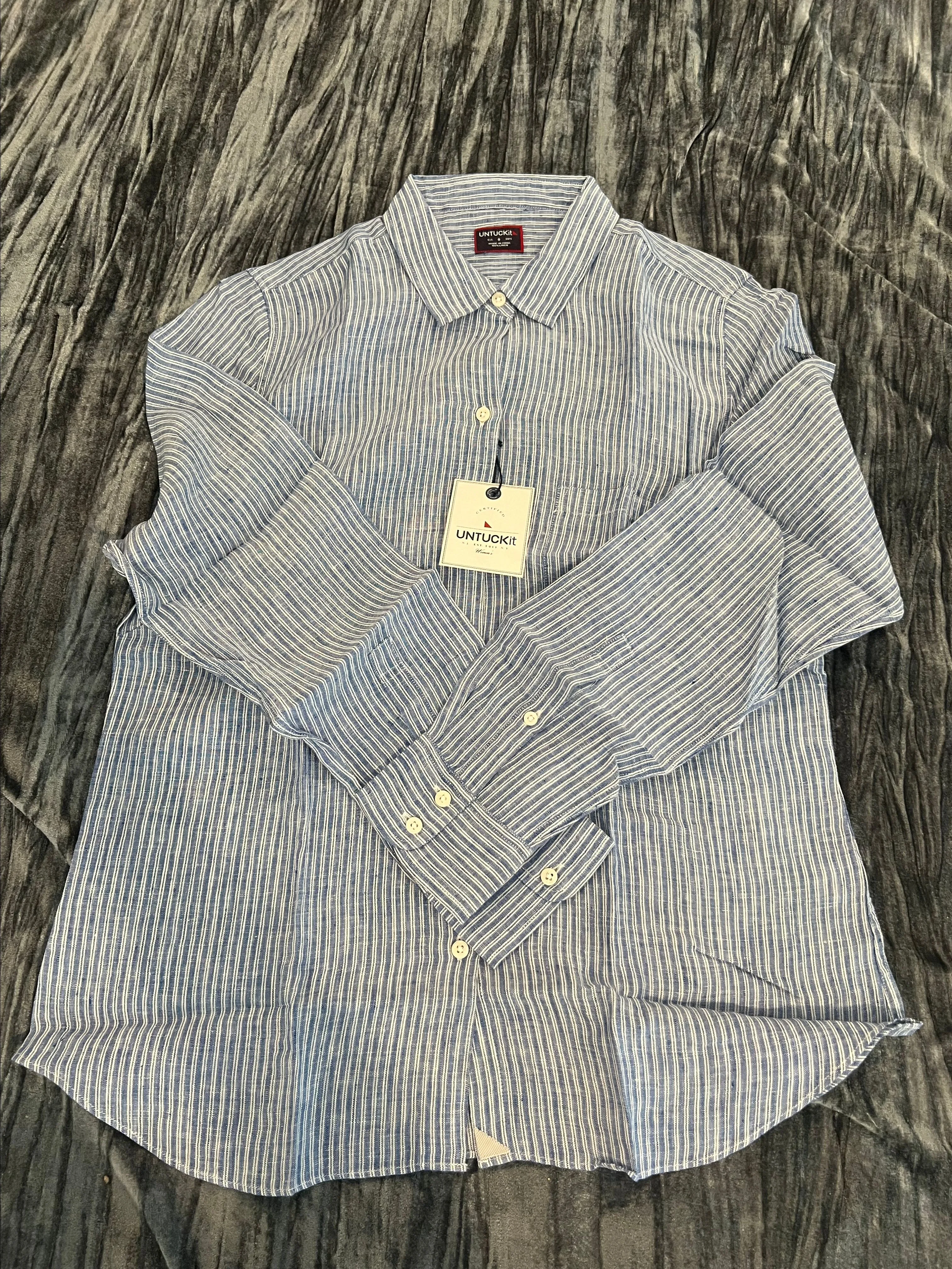 Product image for UNTUCKit Blue Casual Button Down Shirt