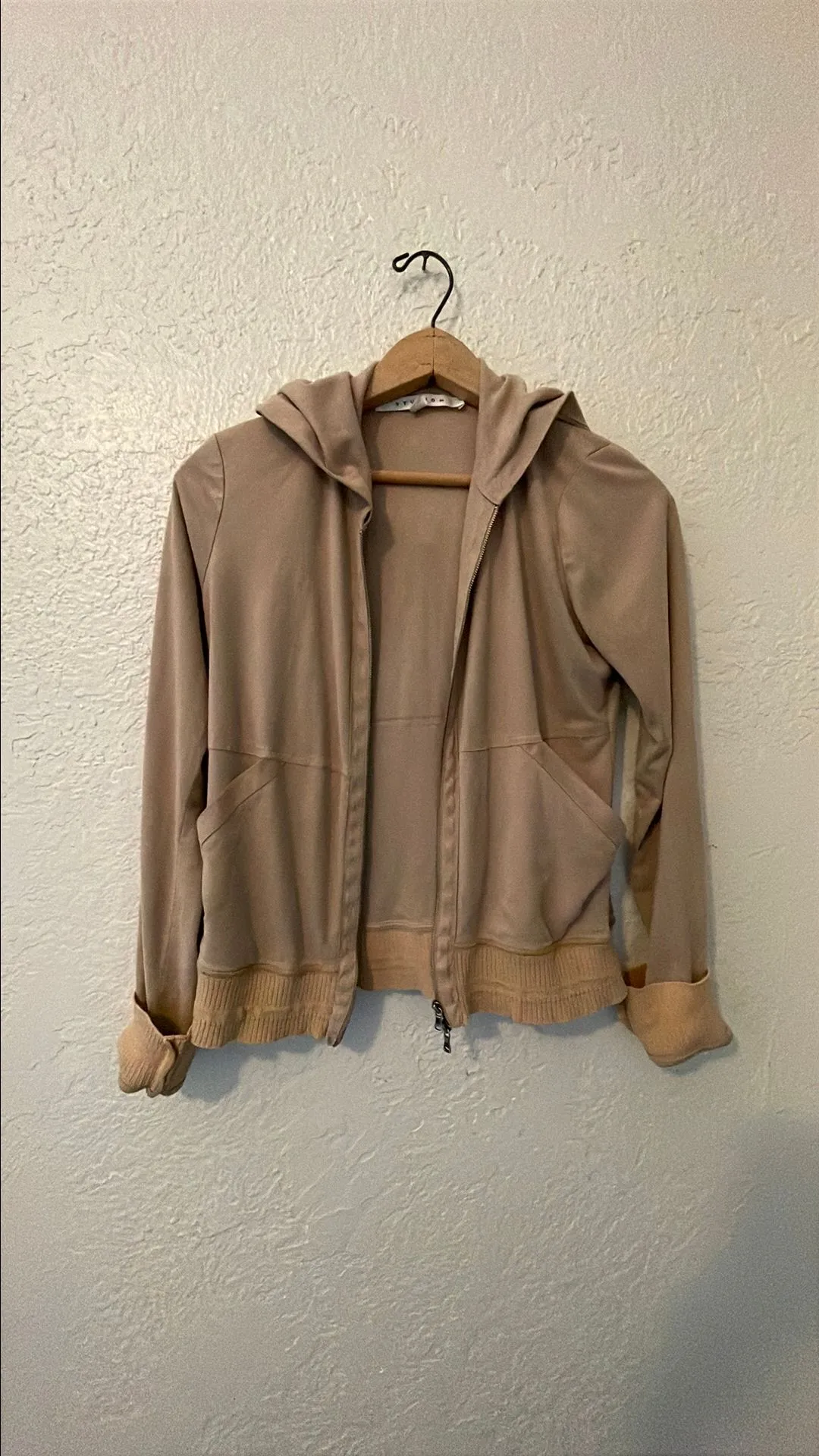 Product image for Studio M faux suede zip hoodie