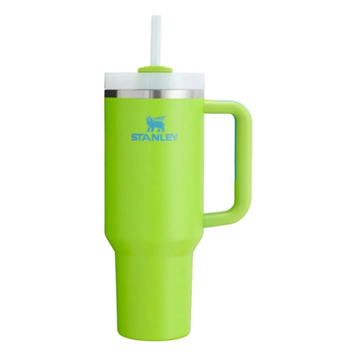 Product image for NEW Stanley *Heat Wave Collection* 40oz Quencher H2.0 Flowstate Tumbler - BRIGHT LIME 