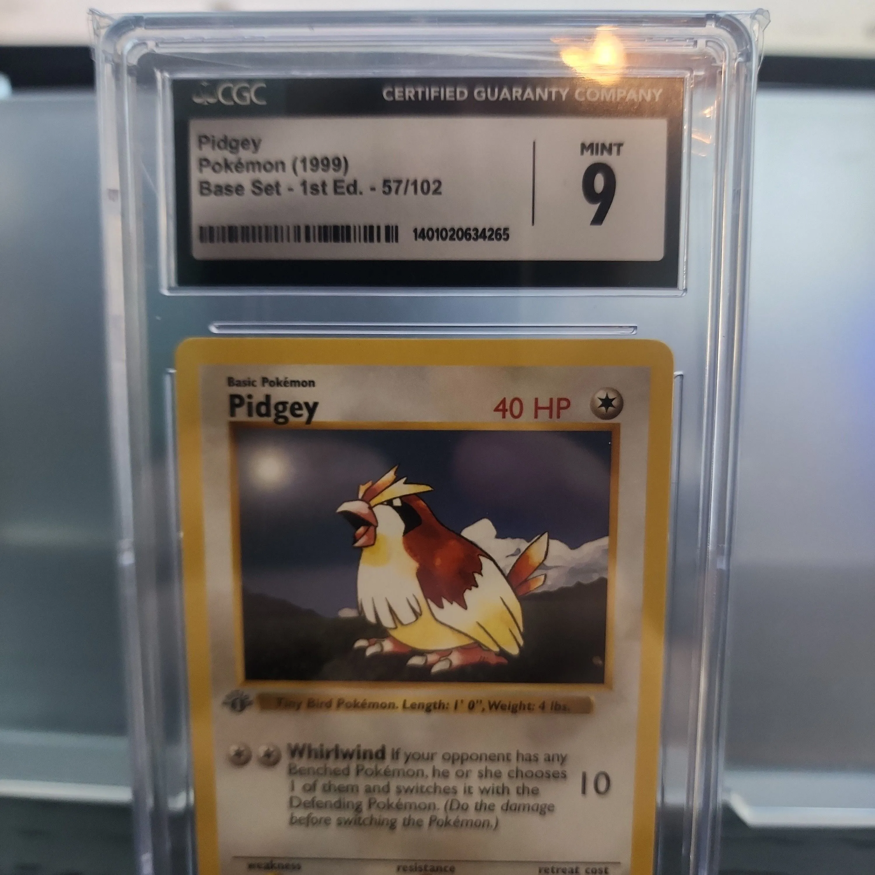 Product image for PIDGEY BASE SET FIRST EDITION SHADOWLESS CGC 9