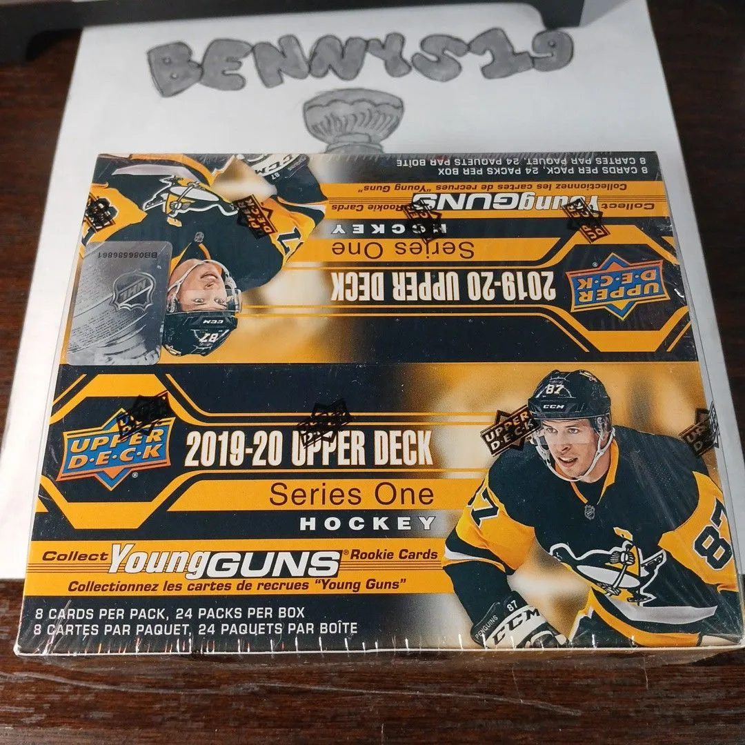 Product image for 2019-20 upper deck series 1 retail- Ripped and Shipped. YG chase Hughes, Fox , Makar Canvas