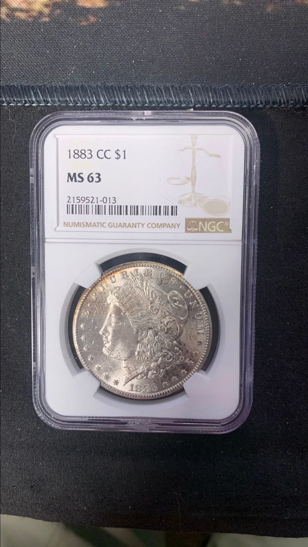 Product image for 1883 CC  MORGAN SILVER DOLLAR NGC MS63 NGC GRADED