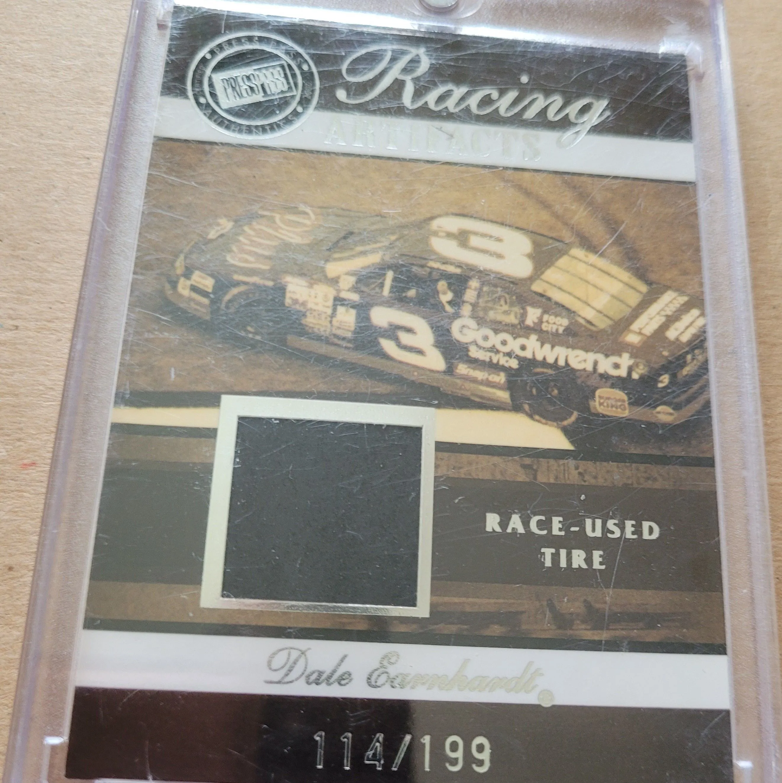 Product image for 2007 Dale Earnhardt Senior Racing Artifacts Race Used Tire card