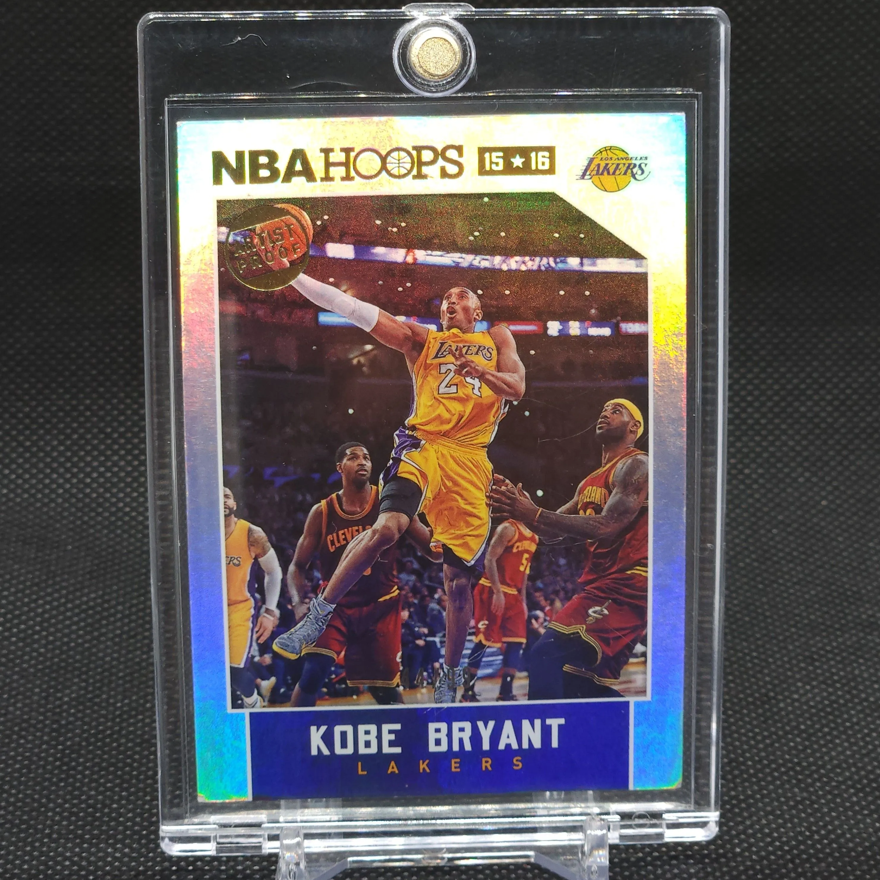 Product image for 2015 NBA Hoops Artist Proof Foil /99 Kobe Bryant w/ Lebron James