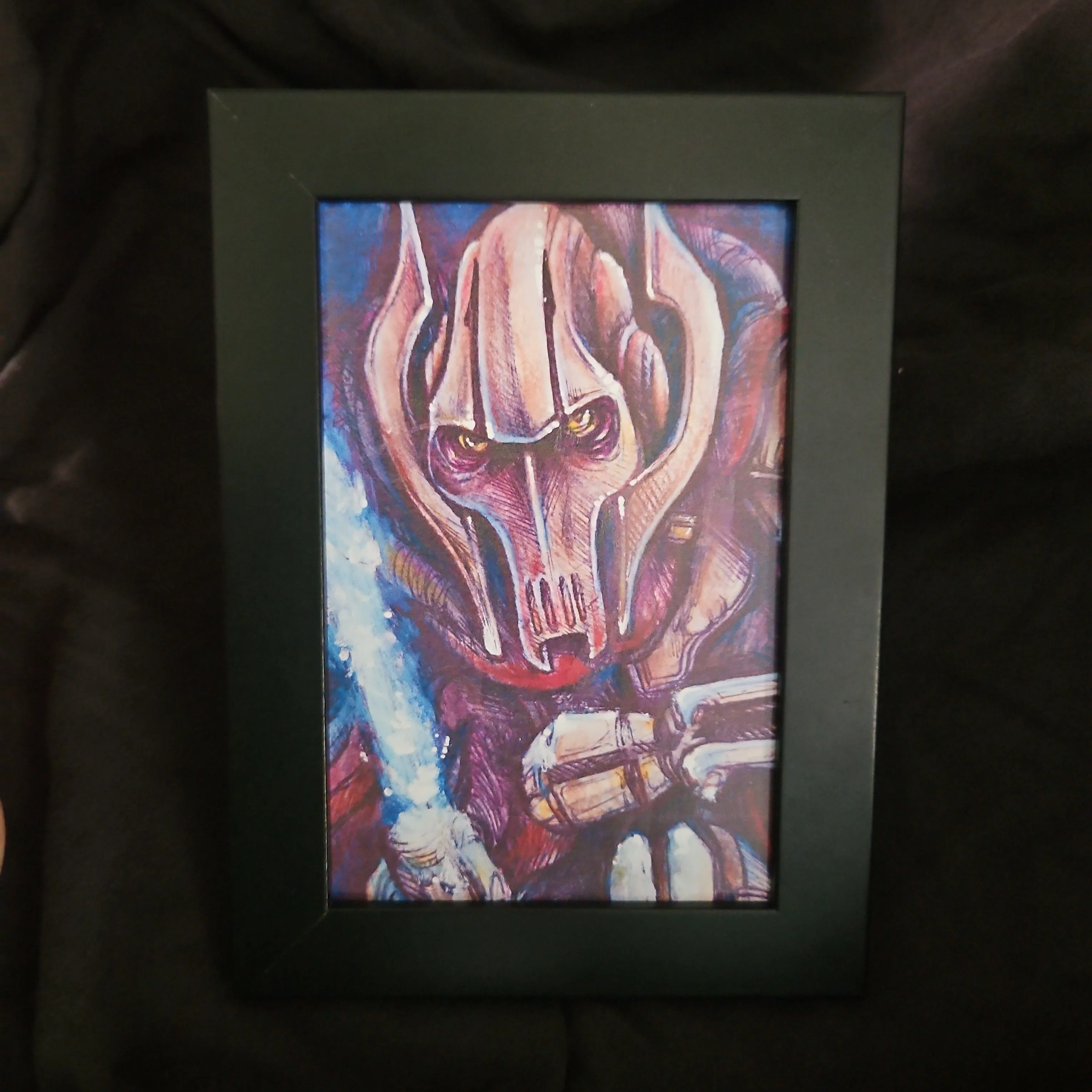Product image for **PRINT-4×6** "General Grievous" & Frame/Stand. "No Fig"
