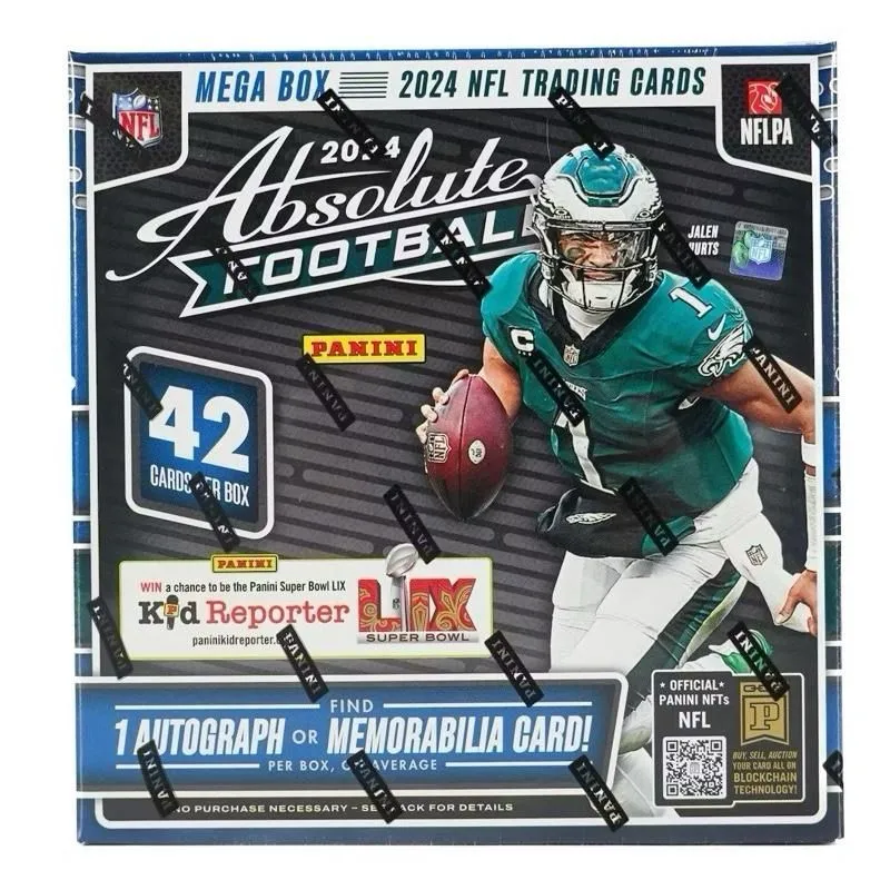 Product image for Panini Absolute Football 2024 Mega Box (Search for SSP Kabooms!)