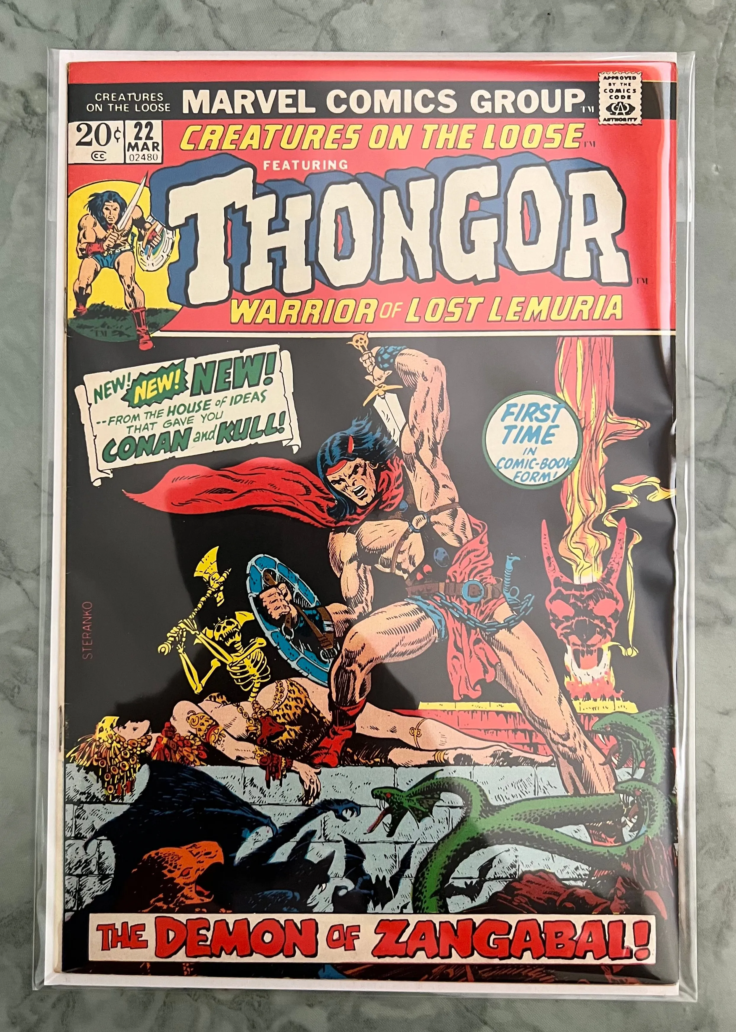 Product image for CREATURES ON THE LOOSE 22 THONGOR 1973