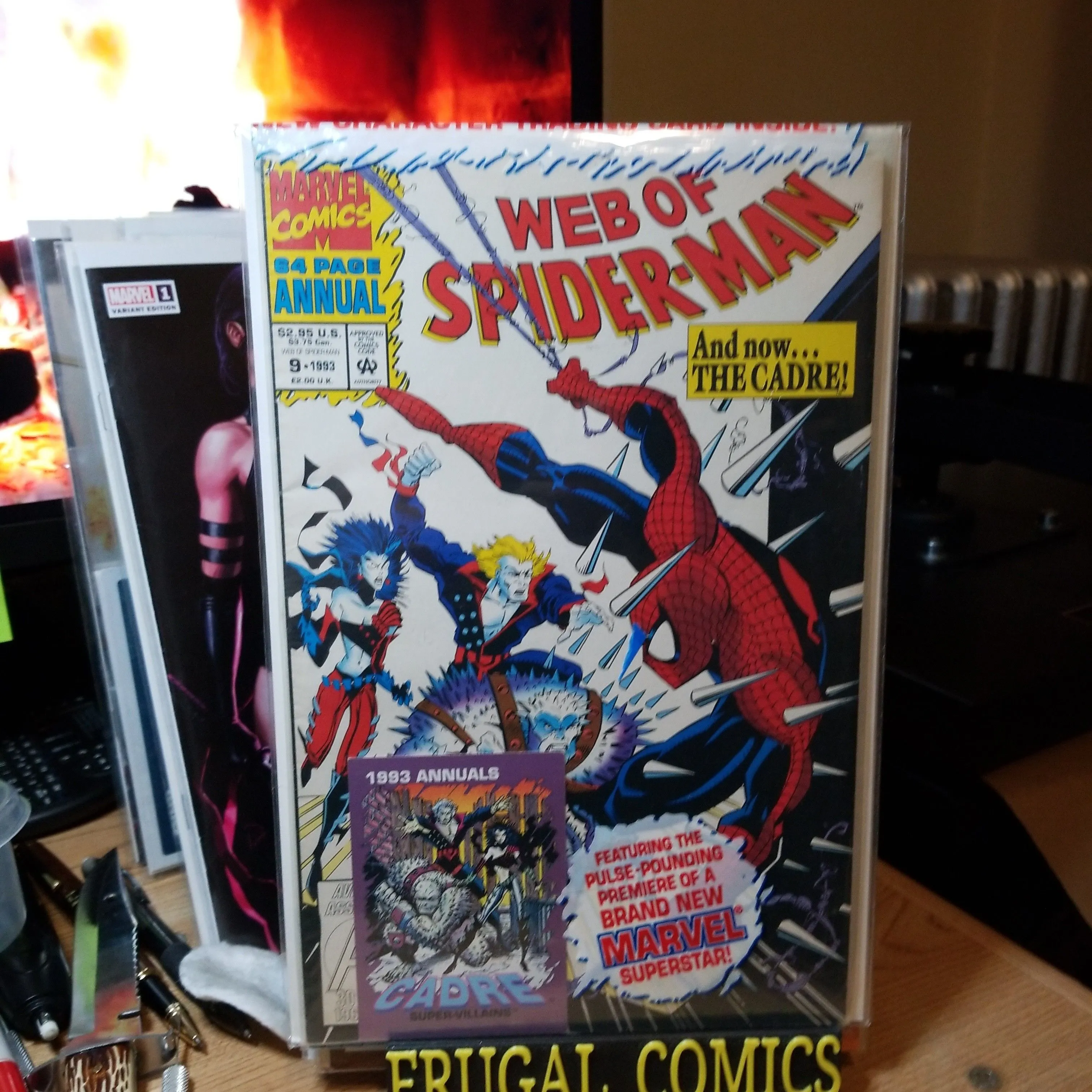 Product image for Web of Spider Man annual #9 1st appearance of the Cadre sealed poly with card