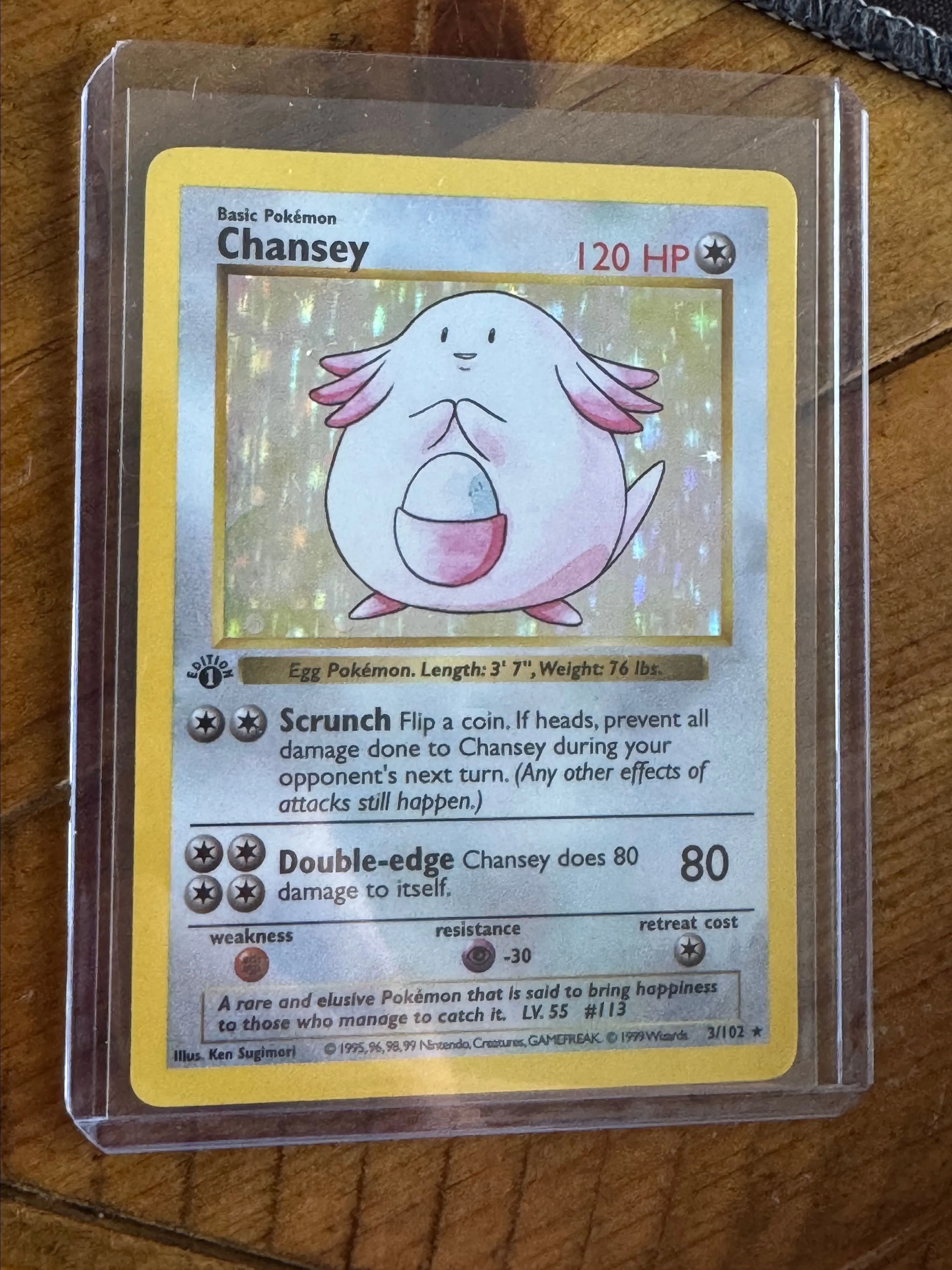 Product image for 1ST ED SHADOWLESS CHANSEY HOLO (LP/MP)
