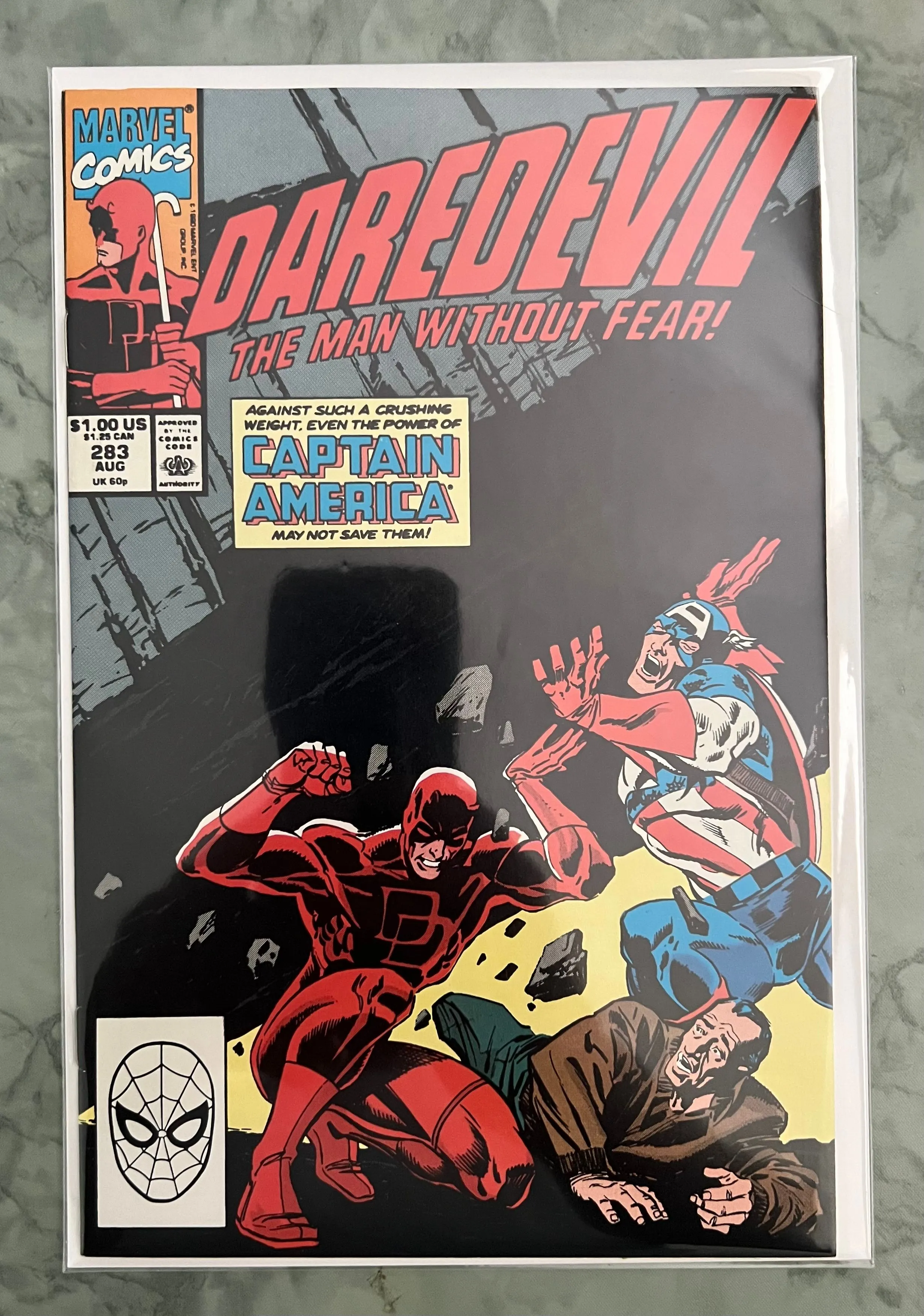 Product image for DAREDEVIL 283 CAPTAIN AMERICA 1990