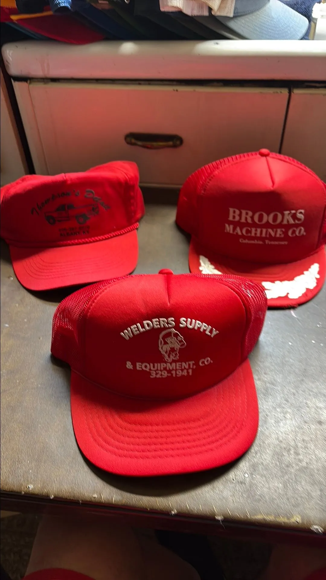 Product image for 3 piece red trucker bundle