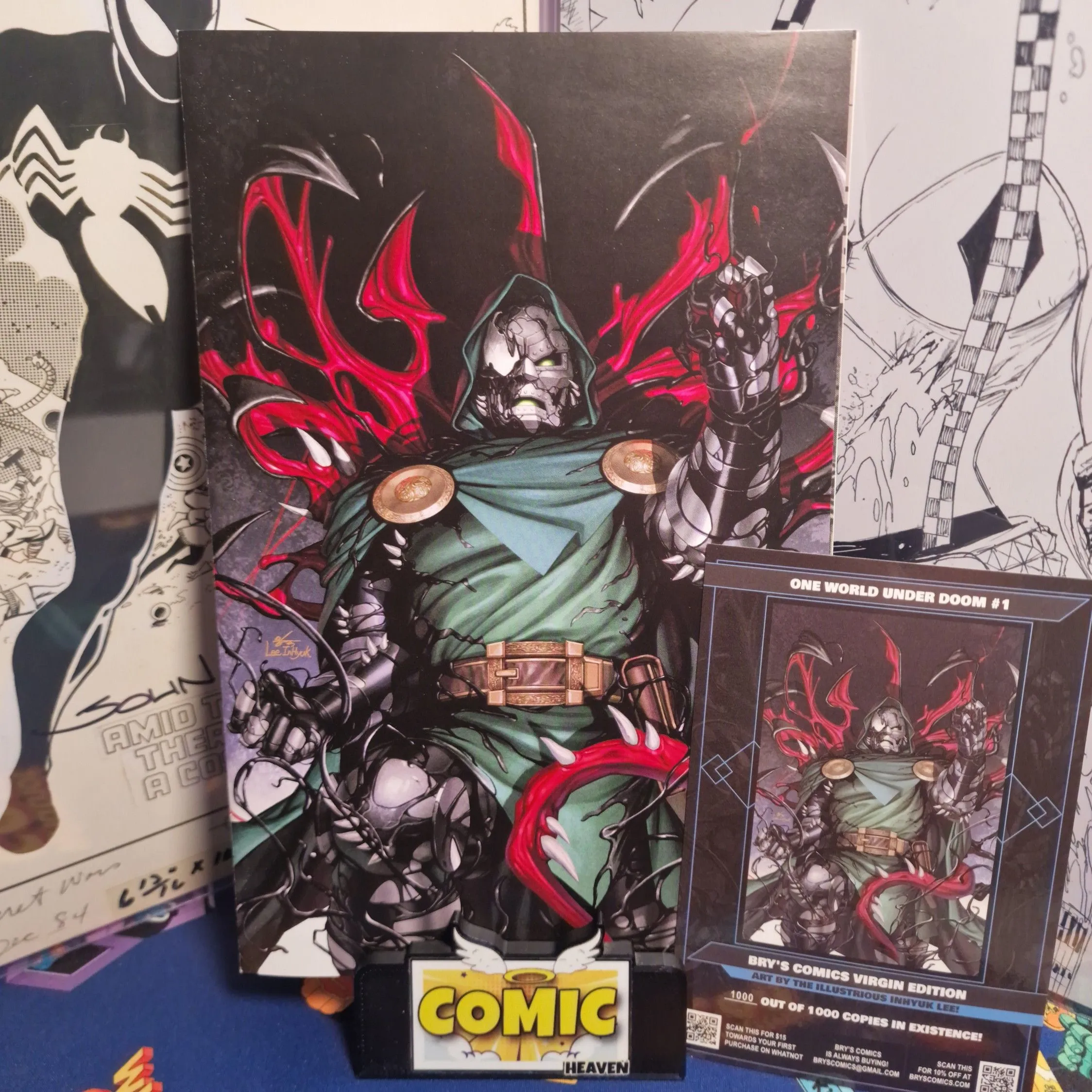 Product image for 01. One World Under Doom #1 Inhyuk Lee Virgin Exclusive Brys Comics LTD 1000/1000 🔥