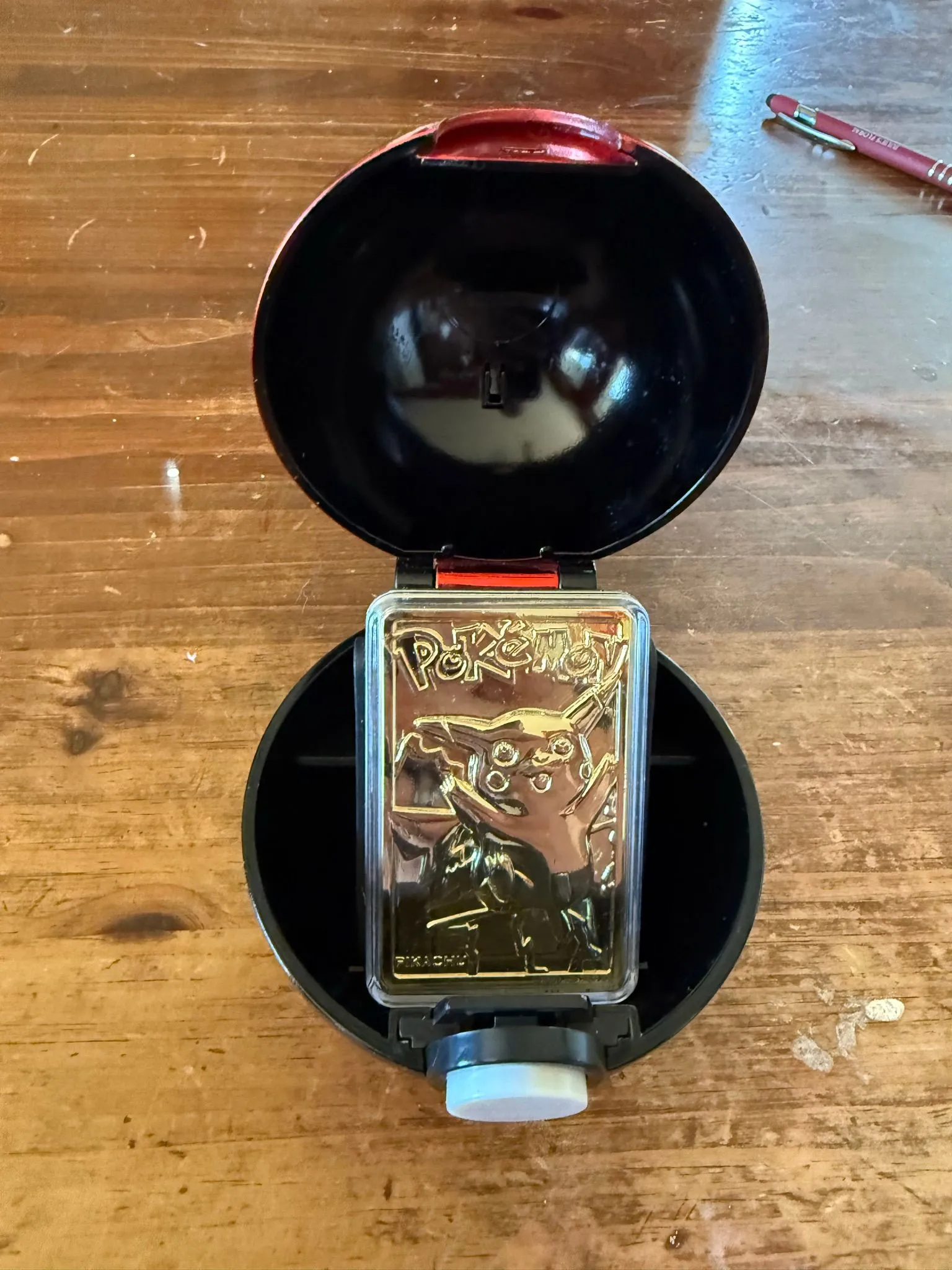 bk gold plated pokemon cards RED Pokemon 