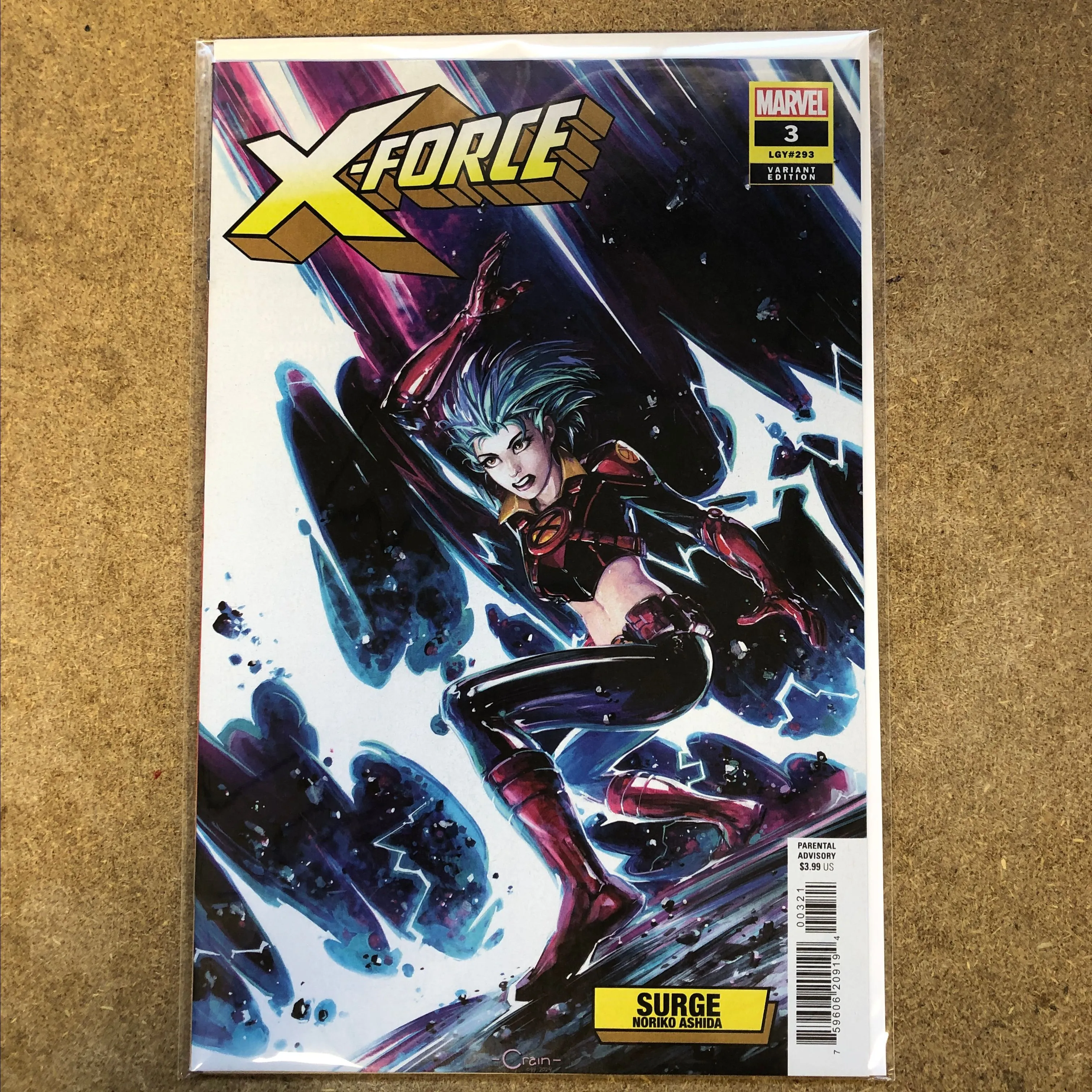 Product image for X-FORCE #3 CLAYTON CRAIN SURGE VARIANT (2024) MARVEL COMICS