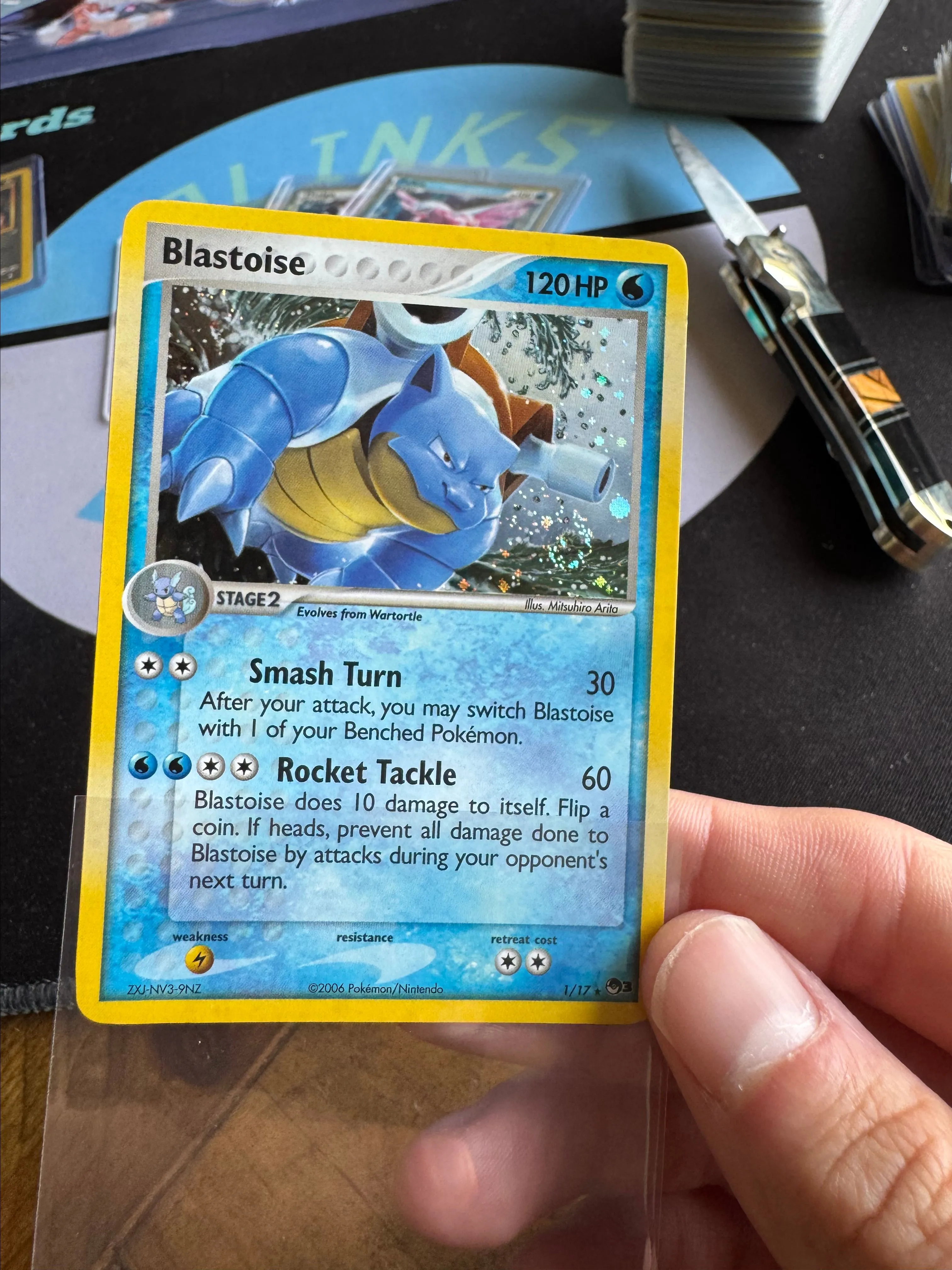 Product image for POP SERIES 3 BLASTOISE HOLO - PERFECT SWIRL, CLEANEST ON THE MARKET!!
