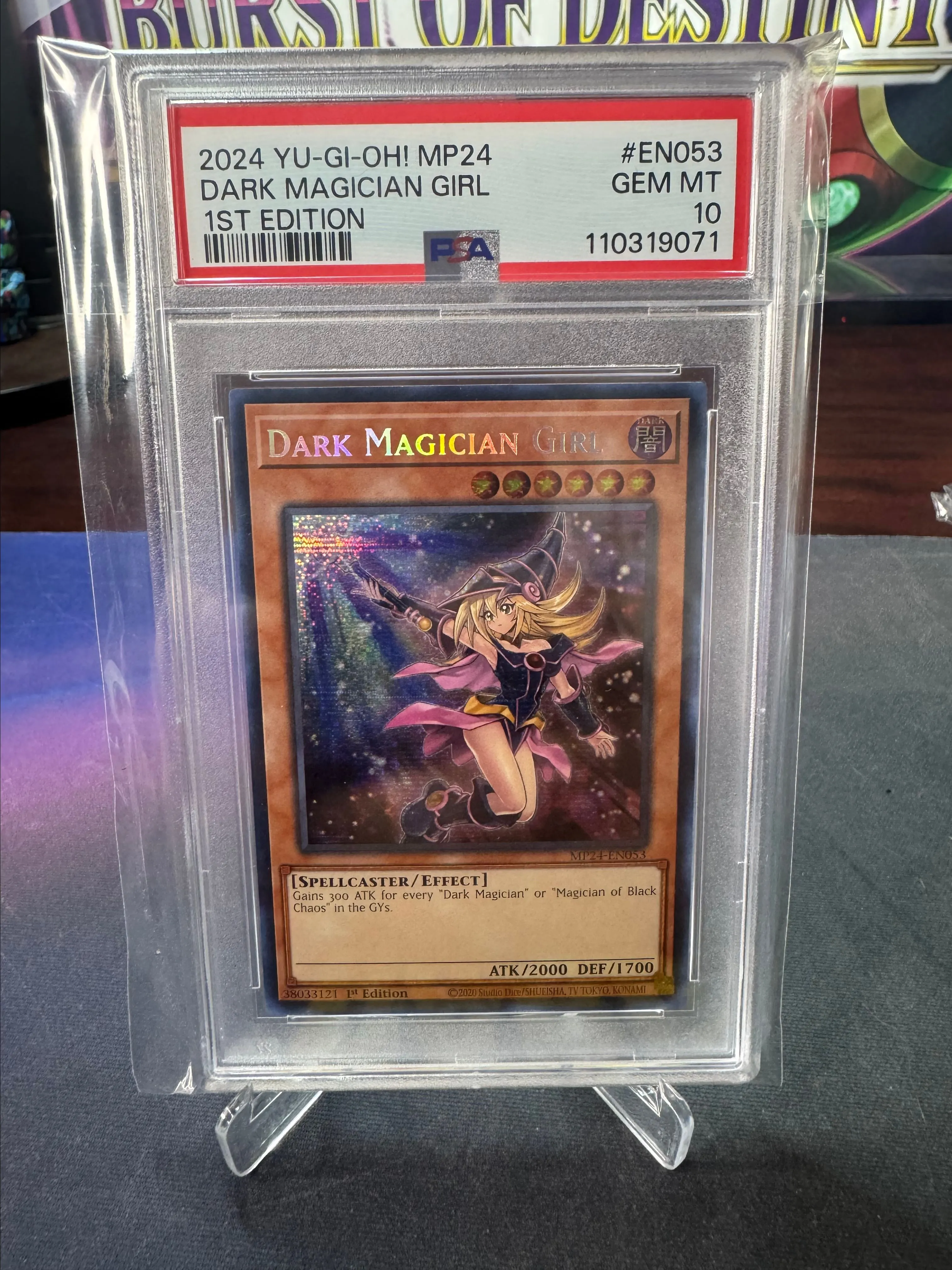 Product image for Dark magician girl secret rare PSA 10